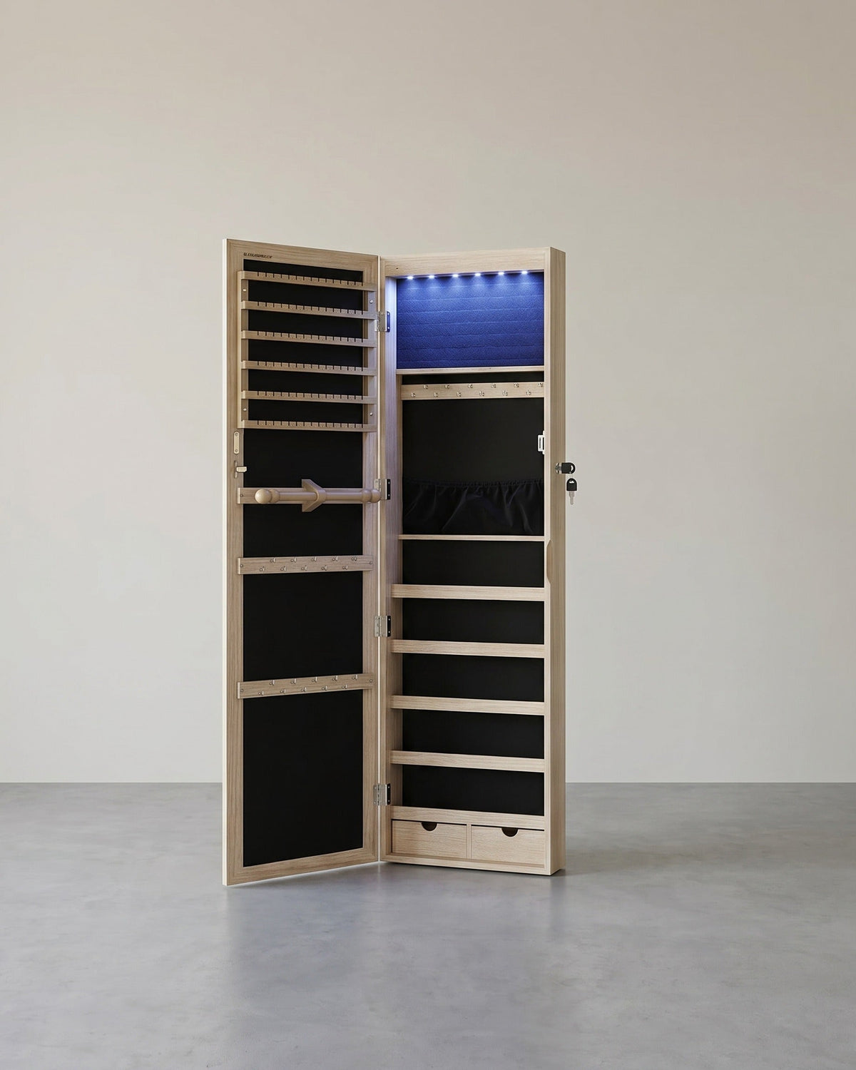 Hängender Schmuckspiegelschrank mit Stauraum – Elegant & Funktional