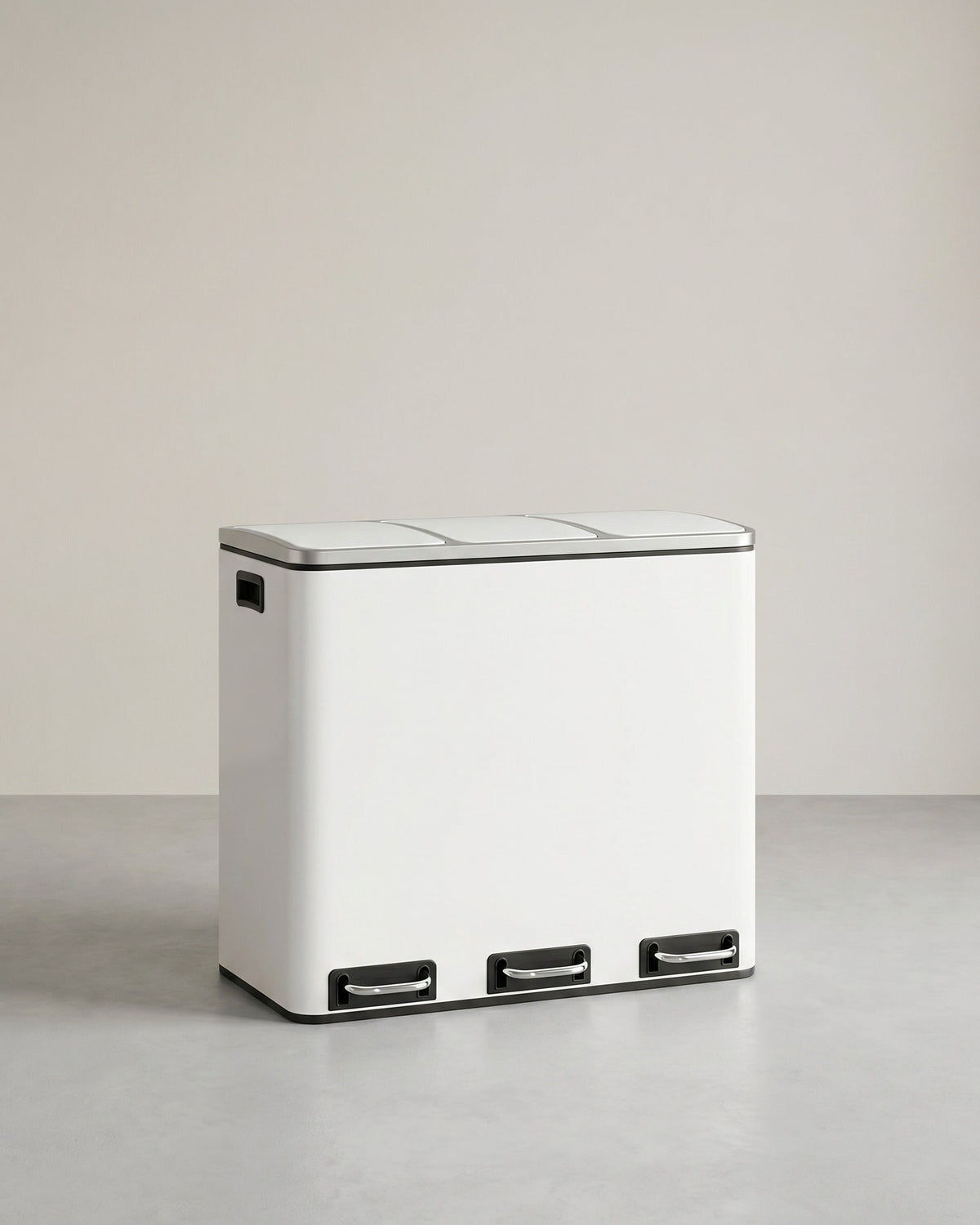 54L Abfalleimer - 3-Fach Abfalleimer - Treteimer - Abfalleimer 3 x 18L
