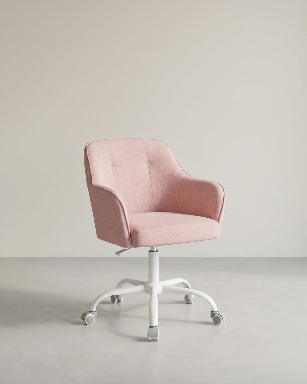 Bürostuhl mit Armlehnen – höhenverstellbar – bequeme Polsterung – 64 cm breit