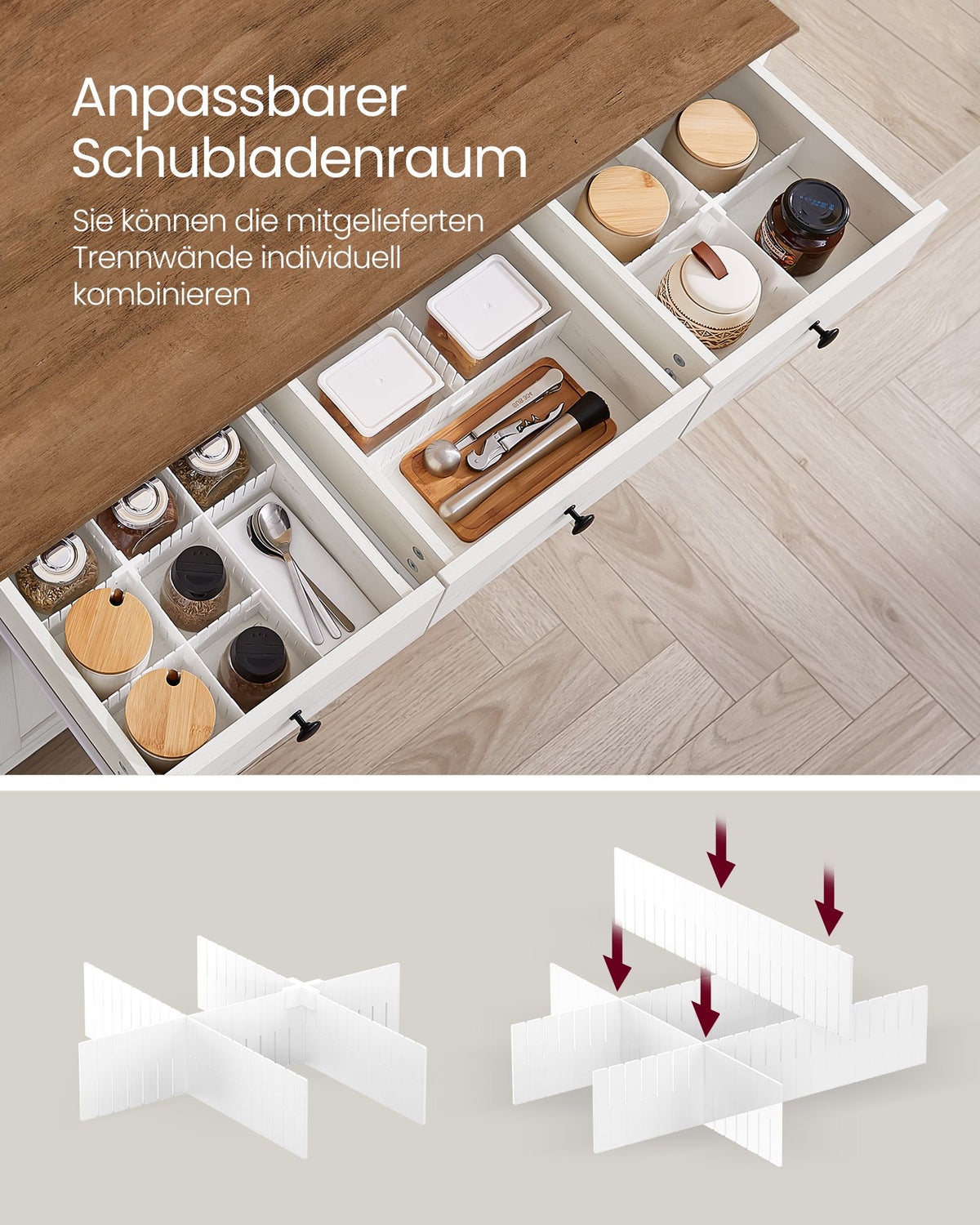 Sideboard mit Schiebetüren – Küchenschrank mit Weinregal – Landhausstil – 114,5 cm breit