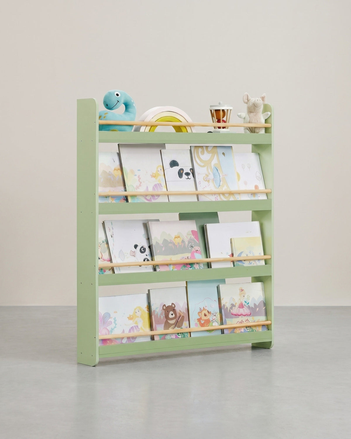 Kinder Bücherregal - 4 Ebenen - Für Kinderzimmer Und Spielzimmer
