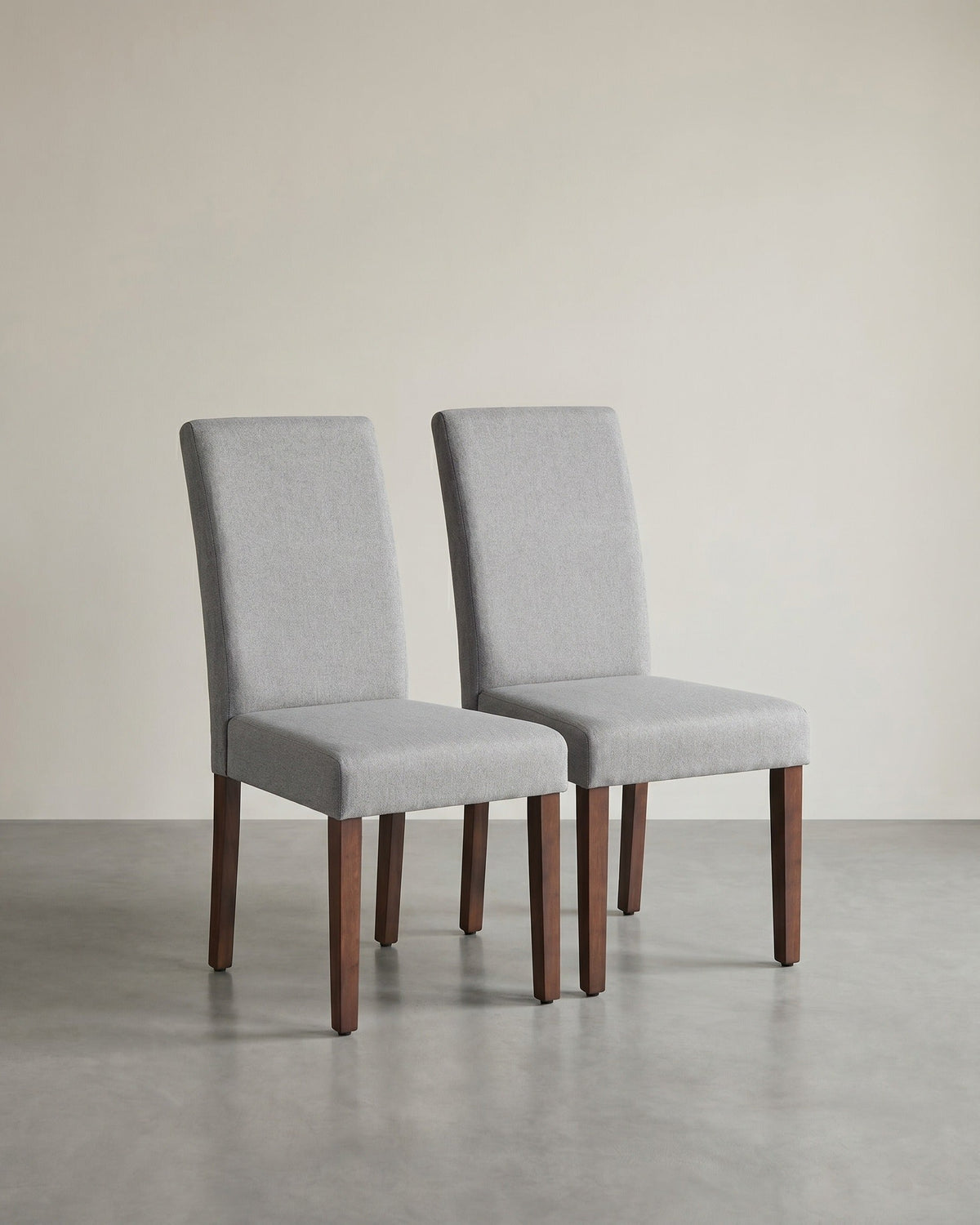 Esszimmerstühle, 2er-Set – Gepolsterter Sitz – Holzbeine – Ergonomische Rückenlehne – Klassisches Design