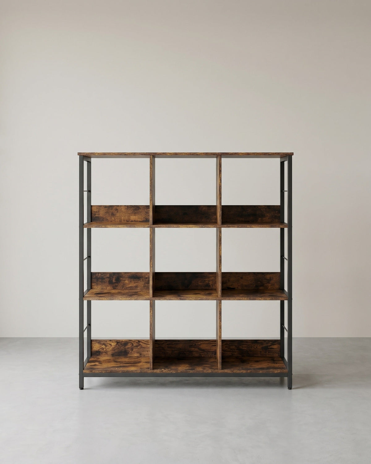 Offener Standschrank mit 9 Fächern – Industriedesign – 100 cm breit