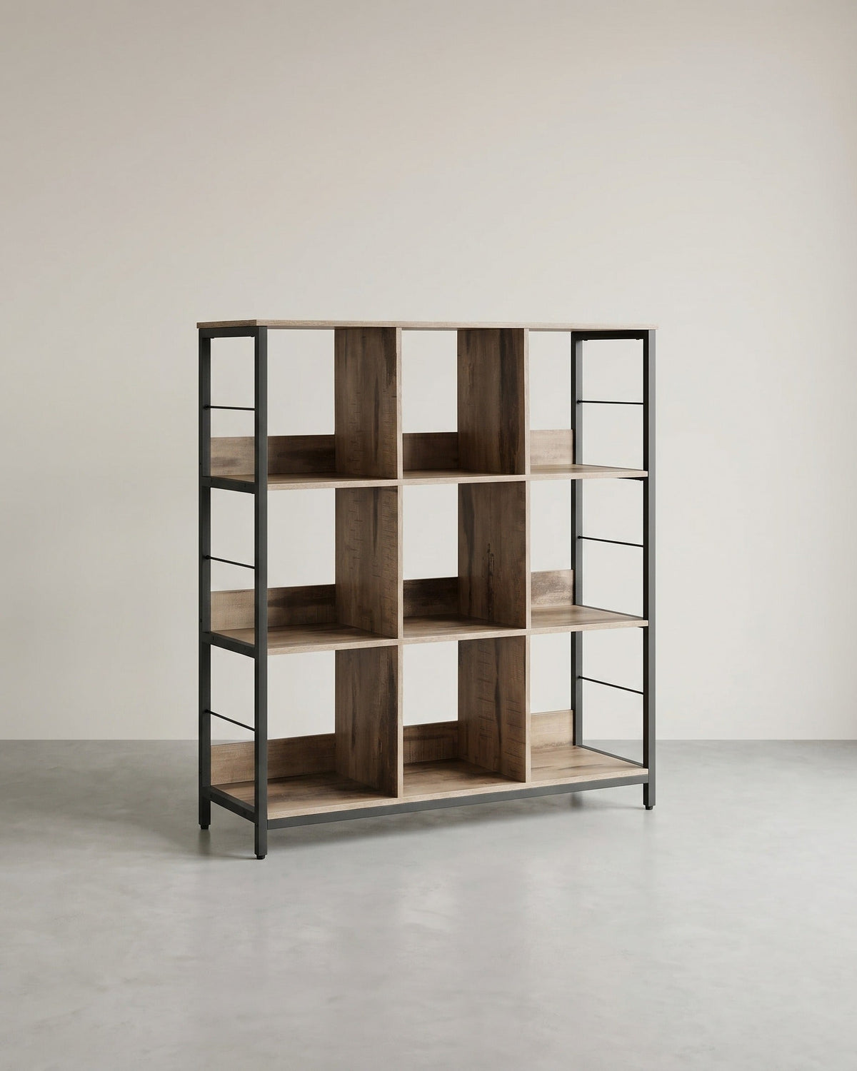 Offener Standschrank mit 9 Fächern – Industriedesign – 100 cm breit