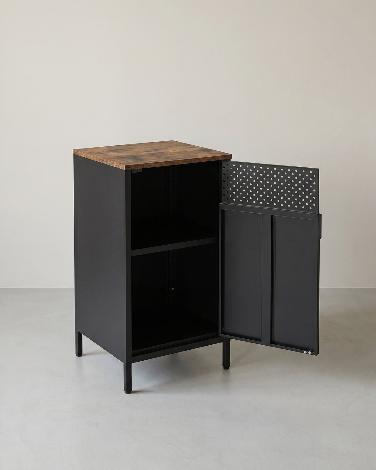 Aufbewahrungsschrank Industriedesign – kompakter Schrank – stilvoll und funktional