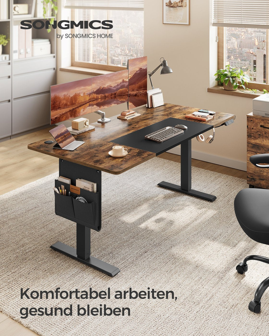 Höhenverstellbarer Schreibtisch - Sitz-Steh-Schreibtisch - Elektrisch verstellbarer Schreibtisch - (Heim-)Büro