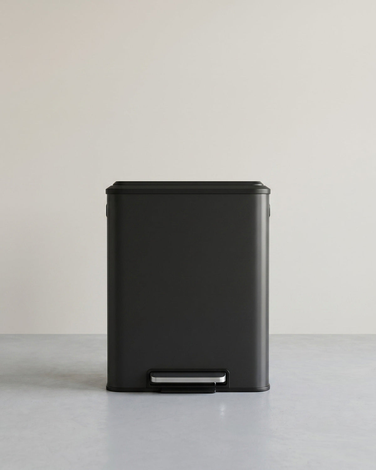 2-Fach-Abfalleimer – 2 x 15L – Pedalbedienung – Soft-Close – Kunststoff-Inneneimer