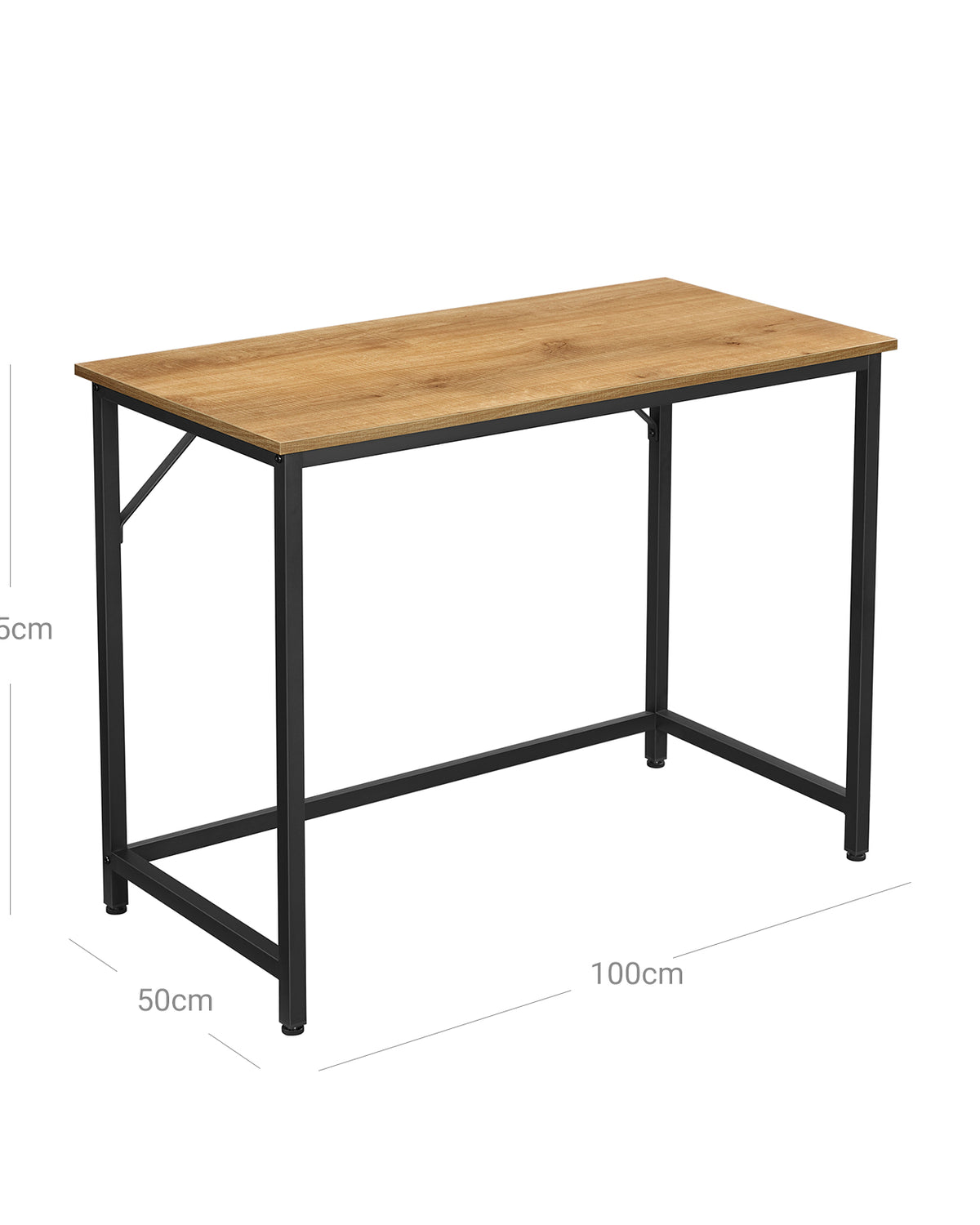 Schreibtisch im Industriedesign – Kompakt und stabil – Bis 50 kg belastbar