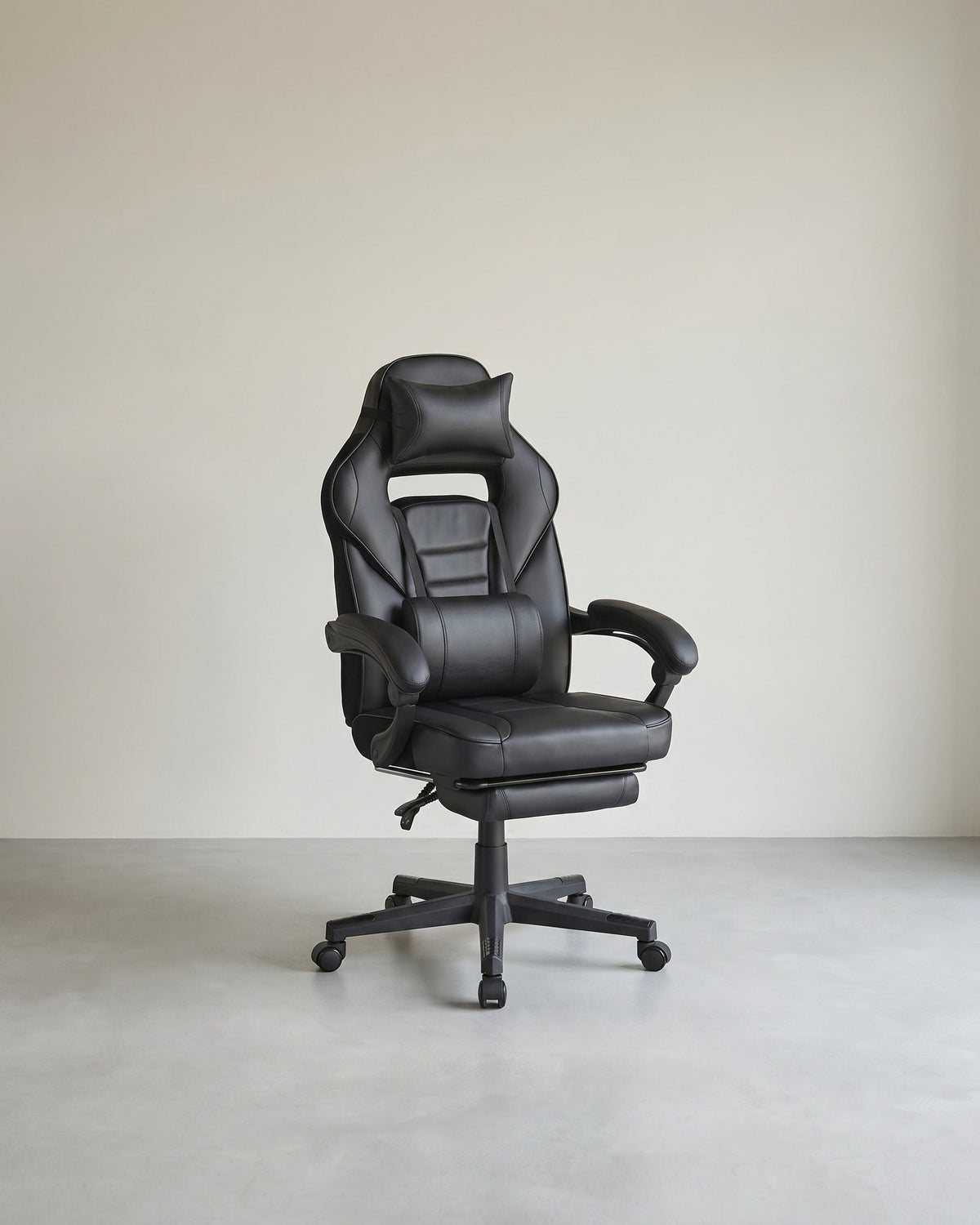 Gaming-Stuhl – Ergonomischer Gaming-Stuhl – Verstellbarer Bürostuhl – Kopfstütze und Fußstütze