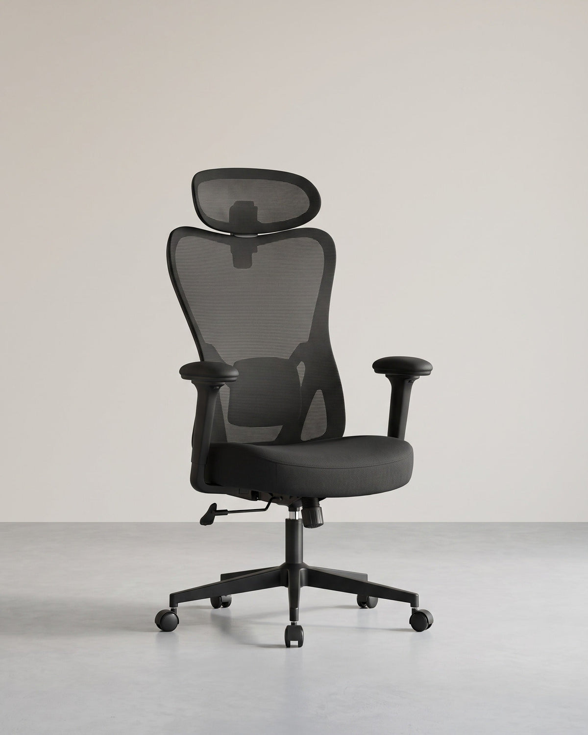 Ergonomischer Bürostuhl – Verstellbare Lendenwirbelstütze – Atmungsaktives Netzgewebe – Neigungsfunktion – Belastbarkeit 150 kg
