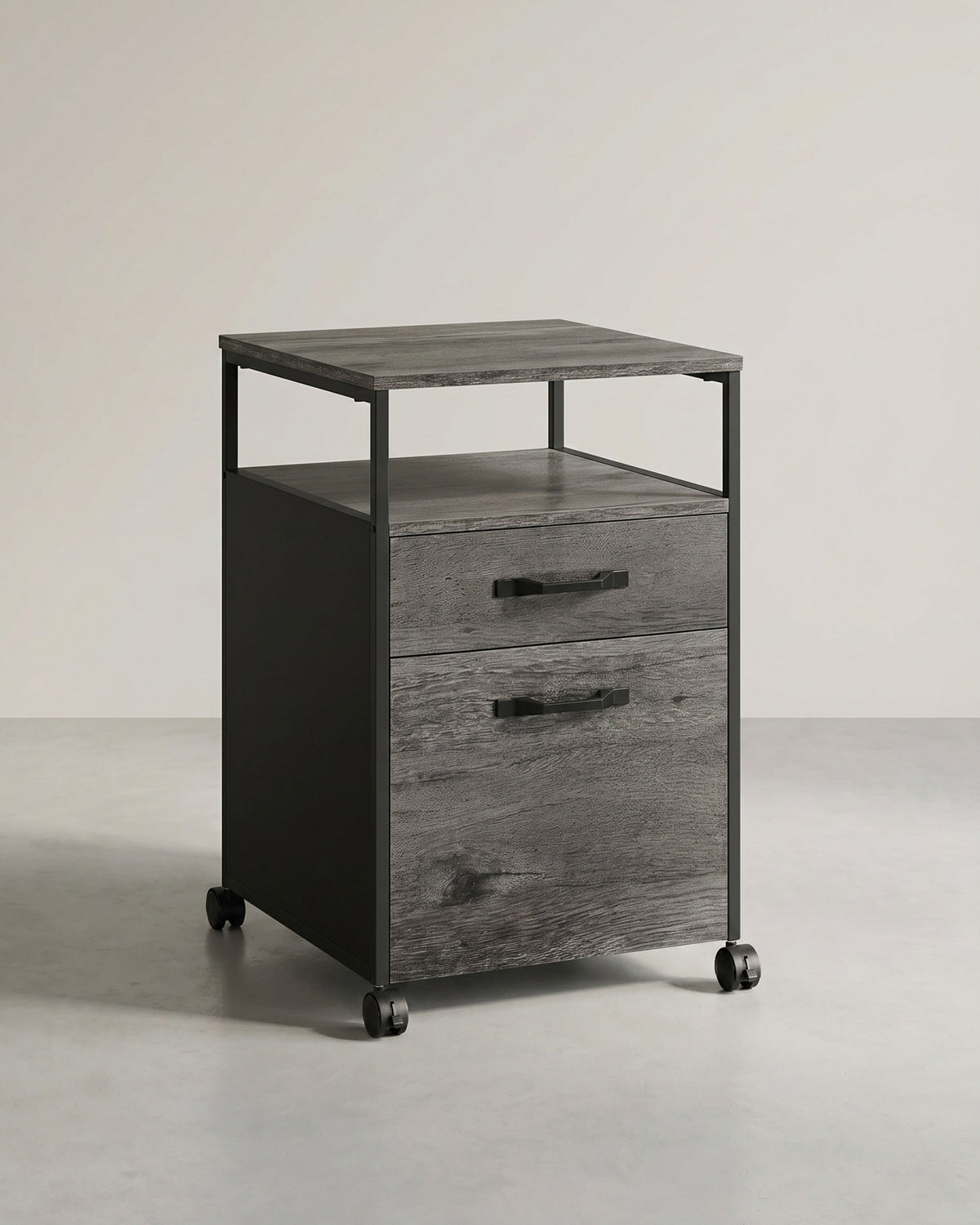 Schubladenelement auf Rollen - mit 2 Schubladen - Home Office