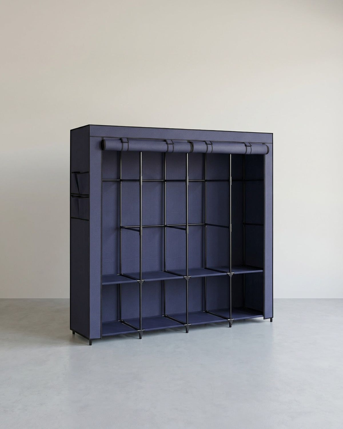 Stoffgarderobe mit Hängefächern und Regalen – Geräumige und praktische Aufbewahrungslösung
