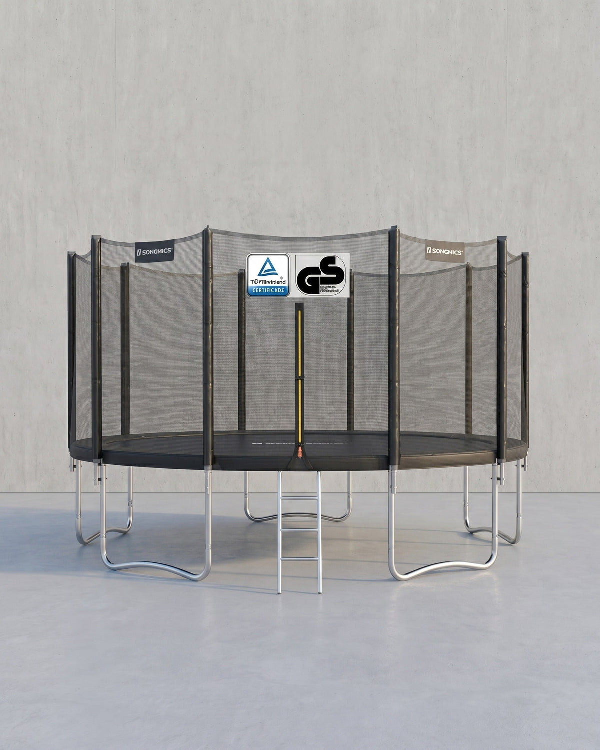 XXL Trampolin Mit Sicherheitsnetz - Gerade Stangen - Belastbar Bis 150 kg