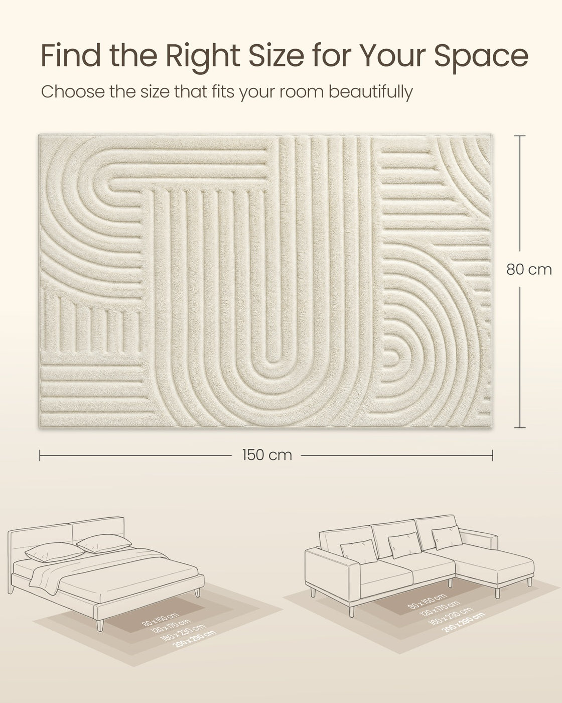 Waschbarer Teppich Mit Geometrischem 3D-Muster - Rutschfeste Unterseite - Für Wohnzimmer Und Schlafzimmer