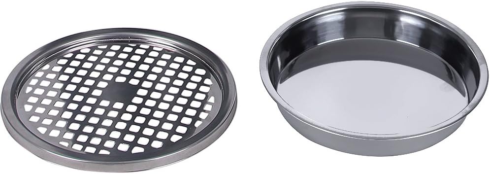 Edelstahl-Aschenbecher-Abfalleimer – Standmodell – 30 Liter – Herausnehmbarer Inneneimer – Für den Innen- und Außenbereich – Schwarz/Silber