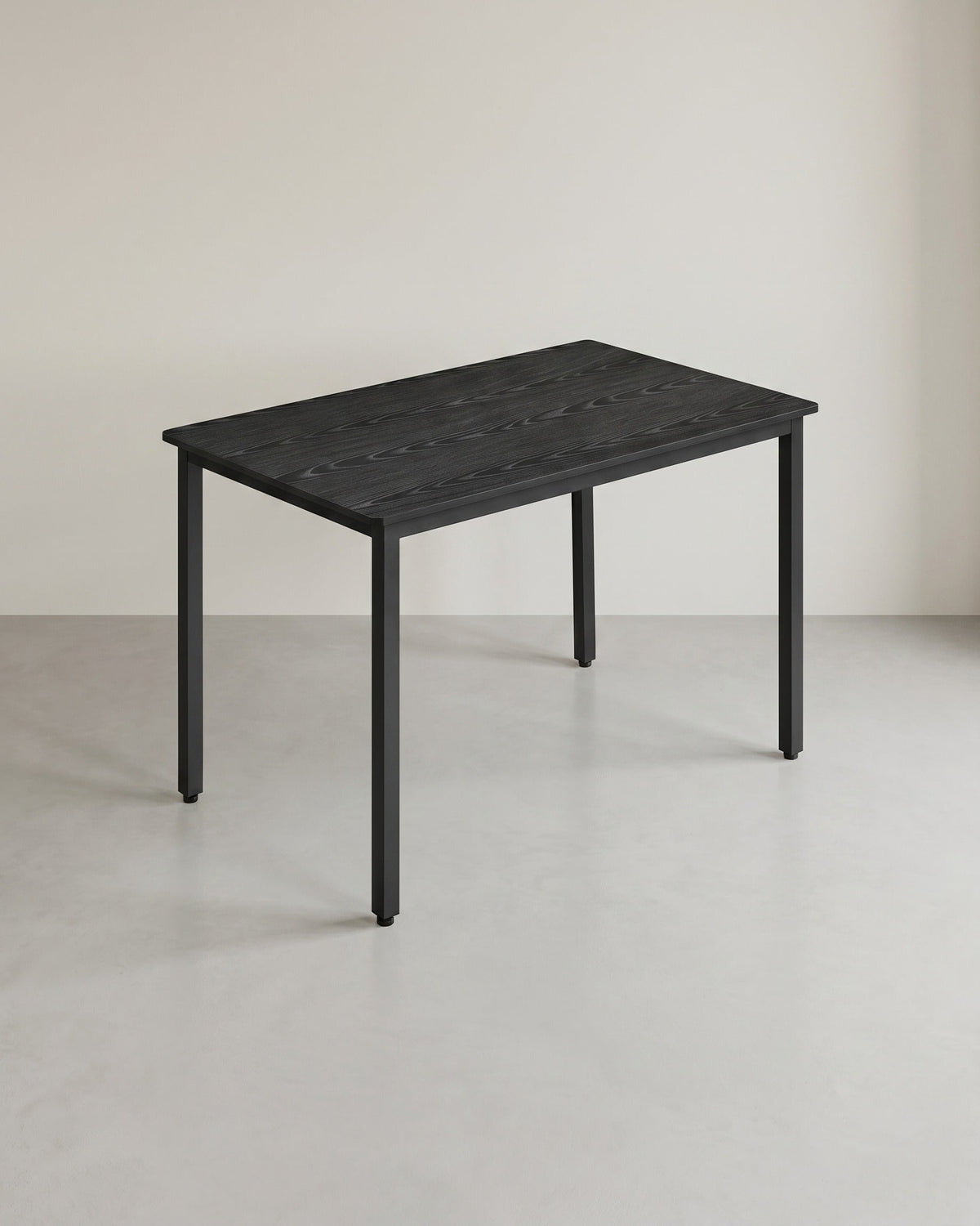 Esstisch Industriell 110 cm – Für 4 Personen – Holzoptik Mit Schwarzem Stahlrahmen – Bis 120 kg