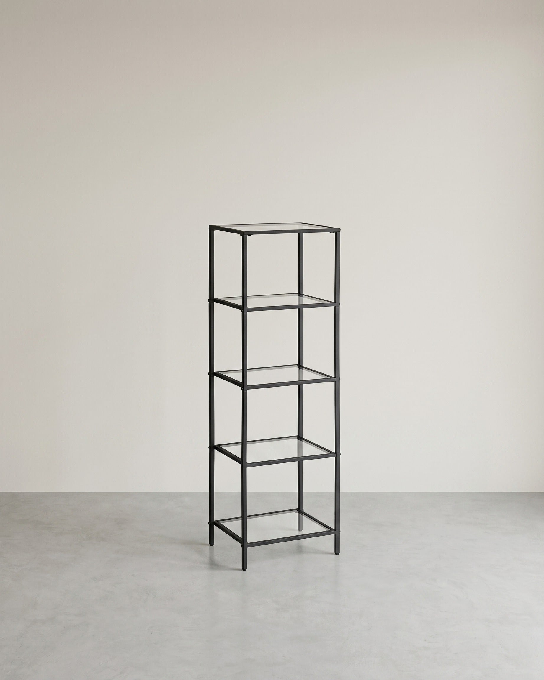 Eckschrank Glas – 5 oder 6 Ebenen – stilvoll & platzsparend