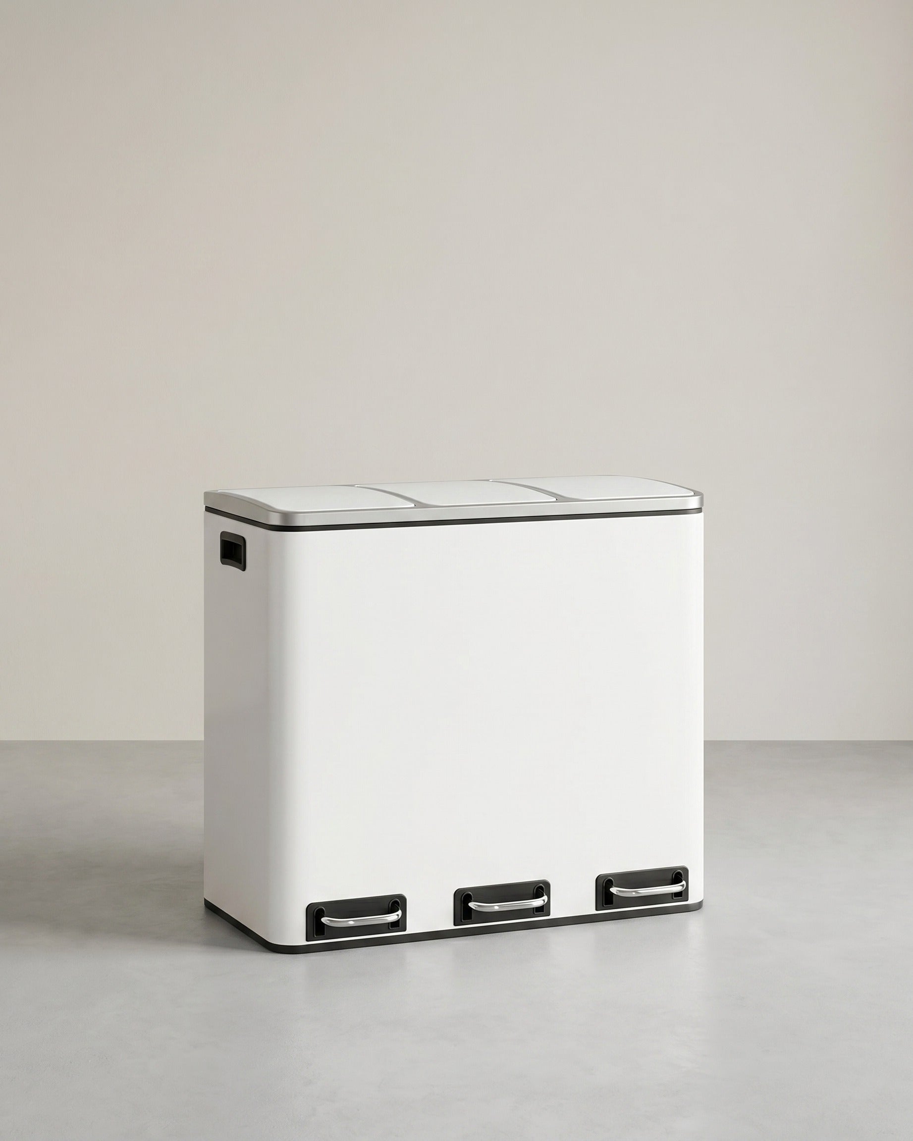 54L Abfalleimer - 3-Fach Abfalleimer - Treteimer - Abfalleimer 3 x 18L