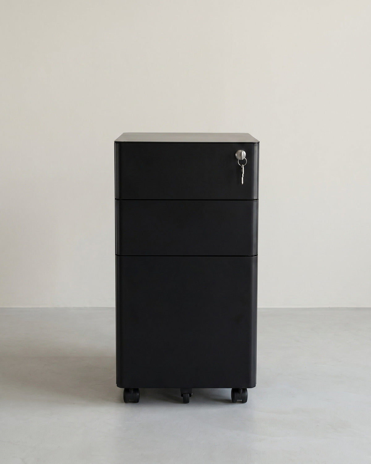 Aktenschrank mit 3 Schubladen - Schubladenelement - Schrank mit Rollen