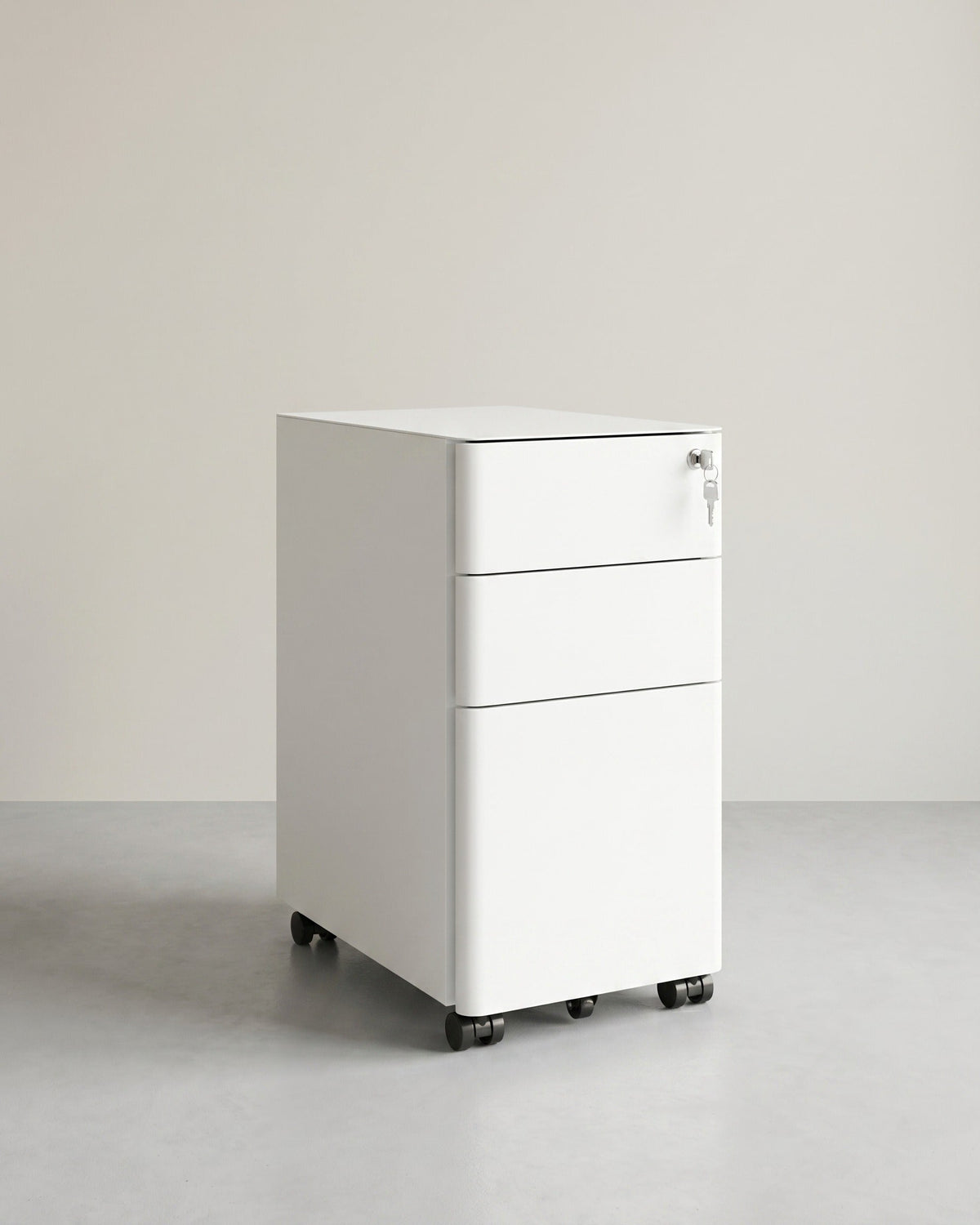Aktenschrank mit 3 Schubladen - Schubladenelement - Schrank mit Rollen