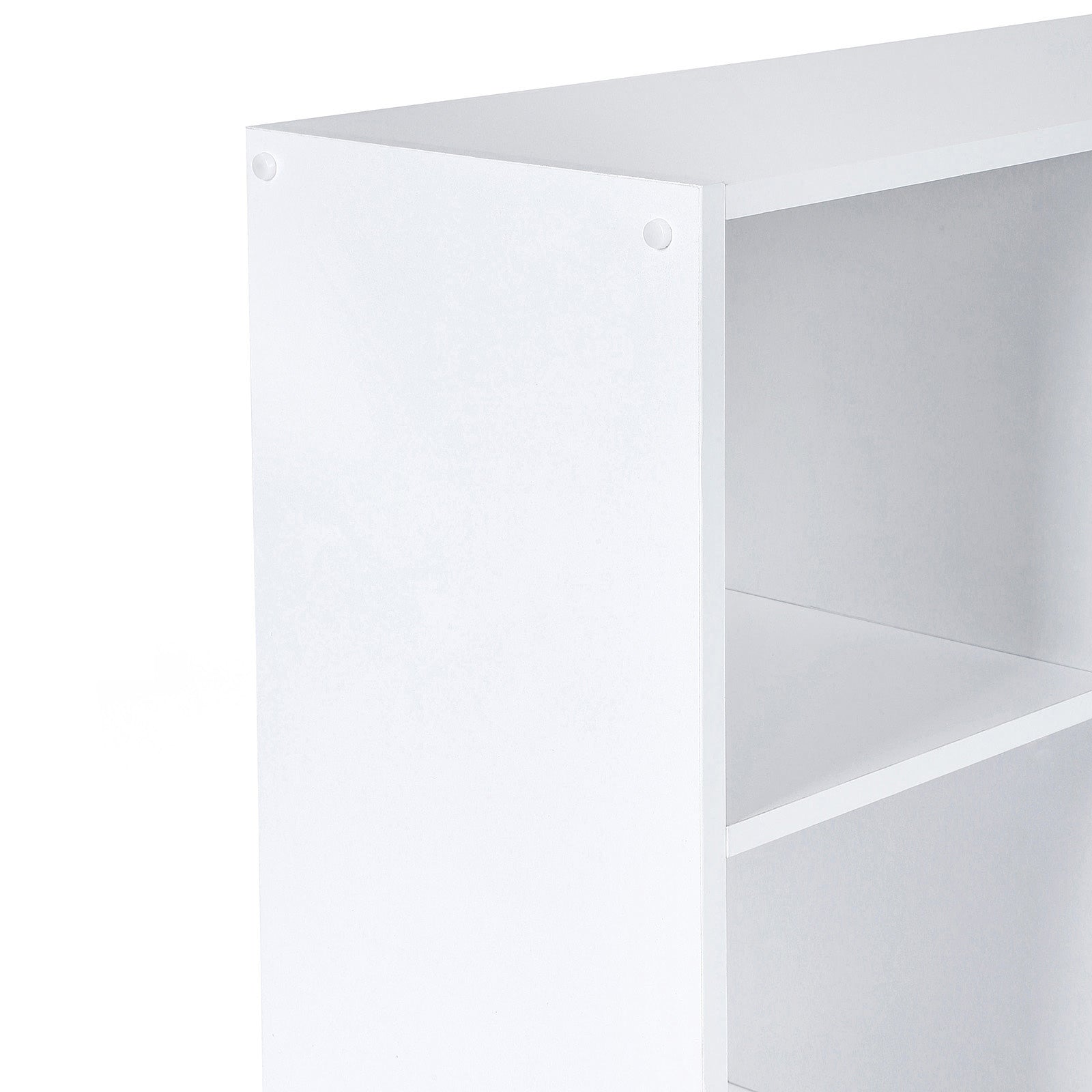 Bücherregal – Aufbewahrungsschrank – 5 Fächer – 50 x 24 x 80 cm – Weiß