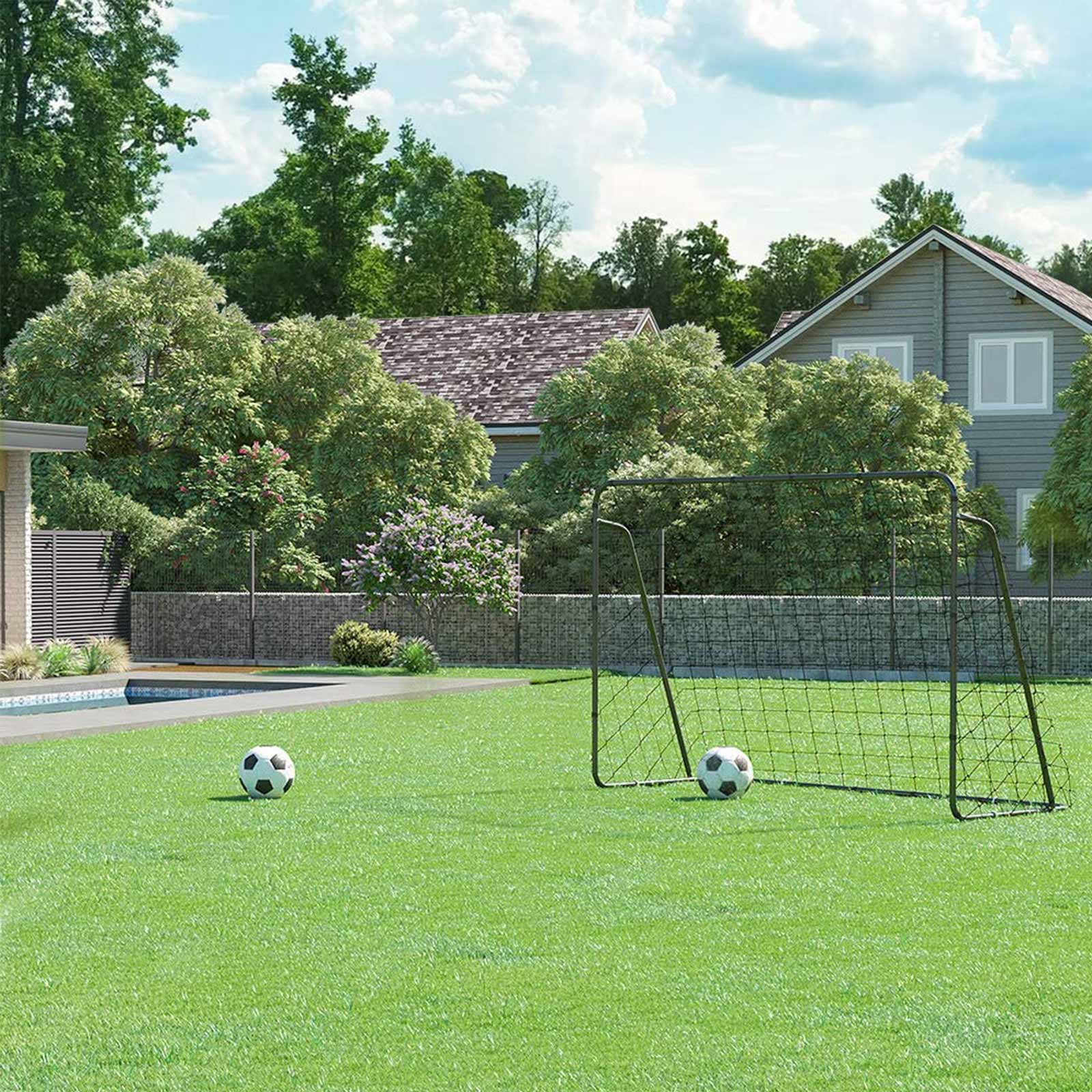 Fußballtor Mit Schnellmontage - Inklusive Befestigungsmaterial - Schwarz