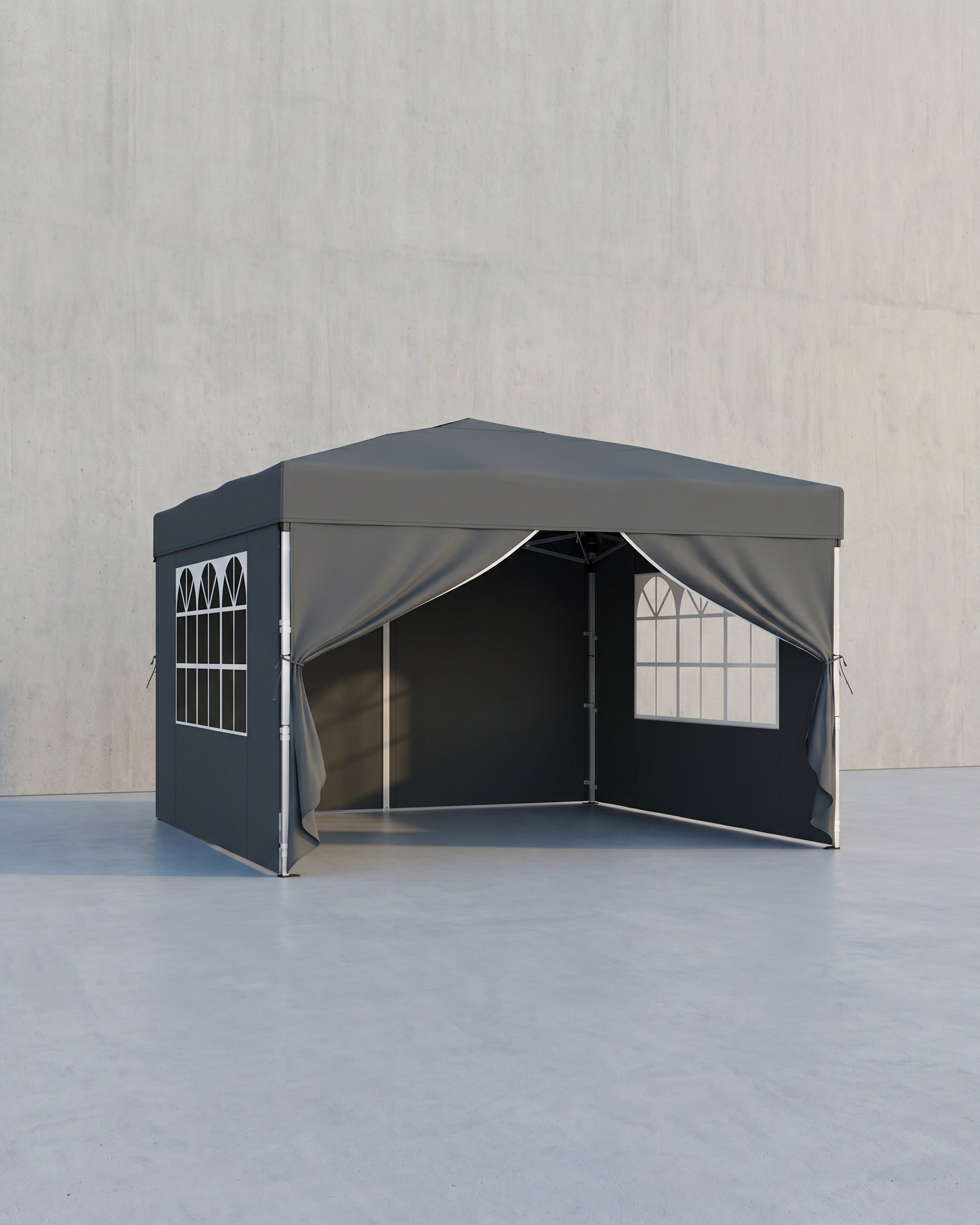 Faltbares Partyzelt – Gartenpavillon mit Seitenwänden – 3 x 3 m – UV- und wasserabweisend – mit Tragetasche