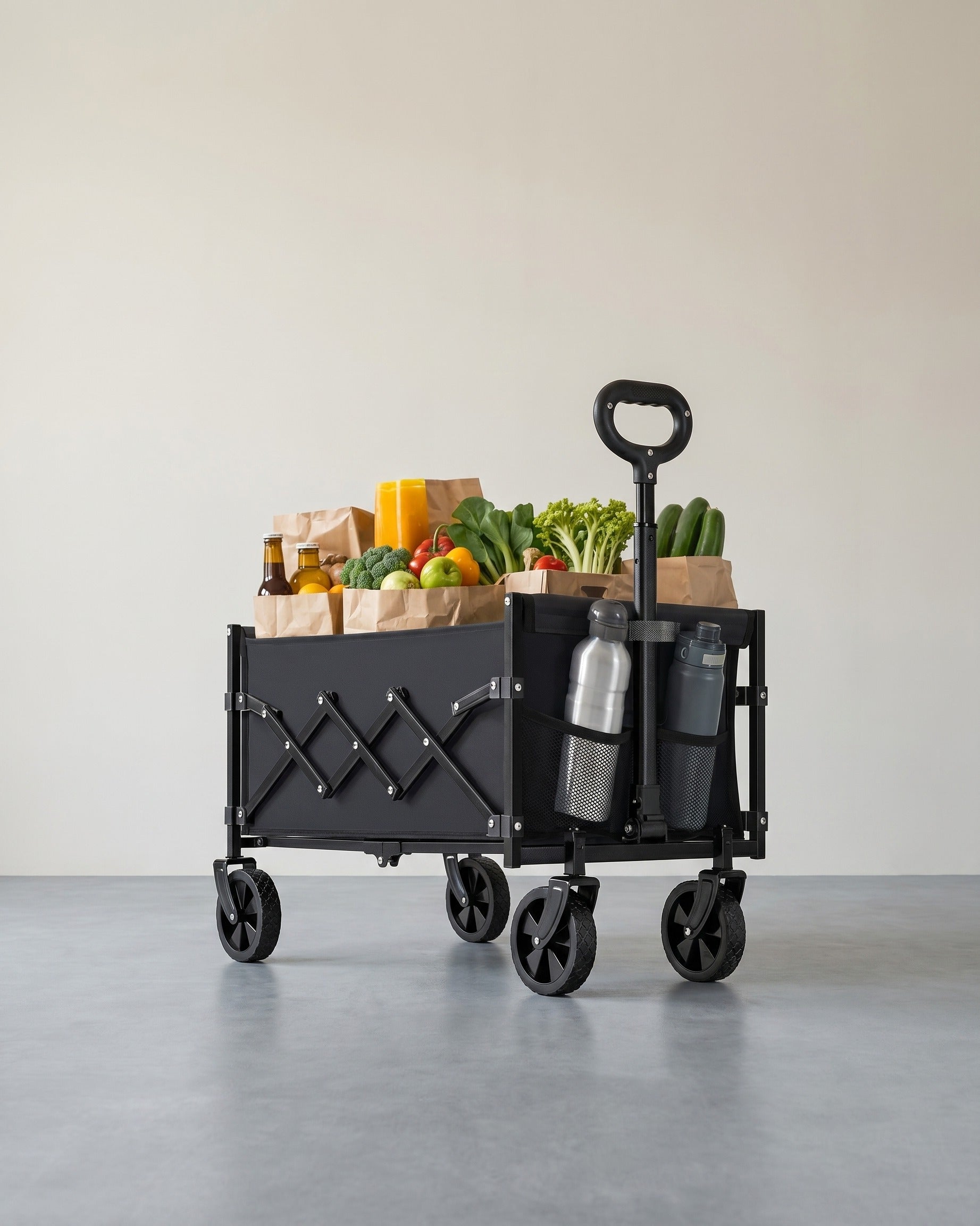 Klappbarer Bollerwagen - Bolderkar - Einkaufswagen