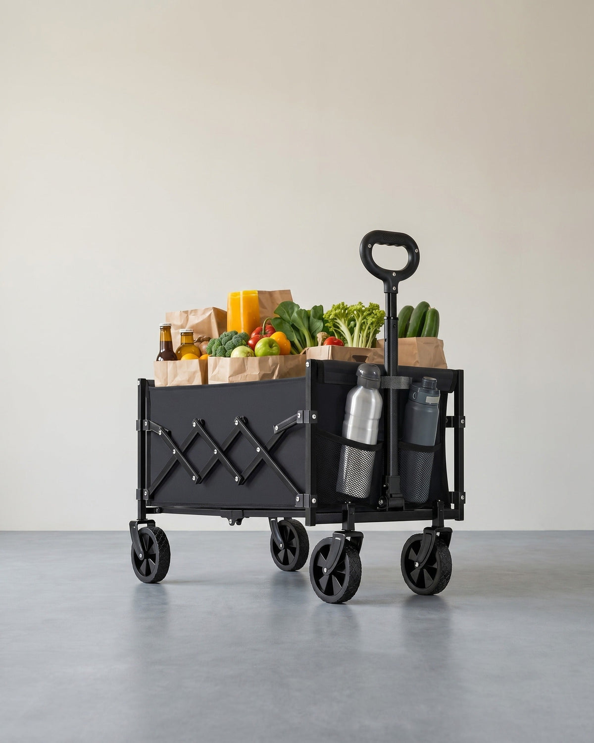 Klappbarer Bollerwagen - Bolderkar - Einkaufswagen