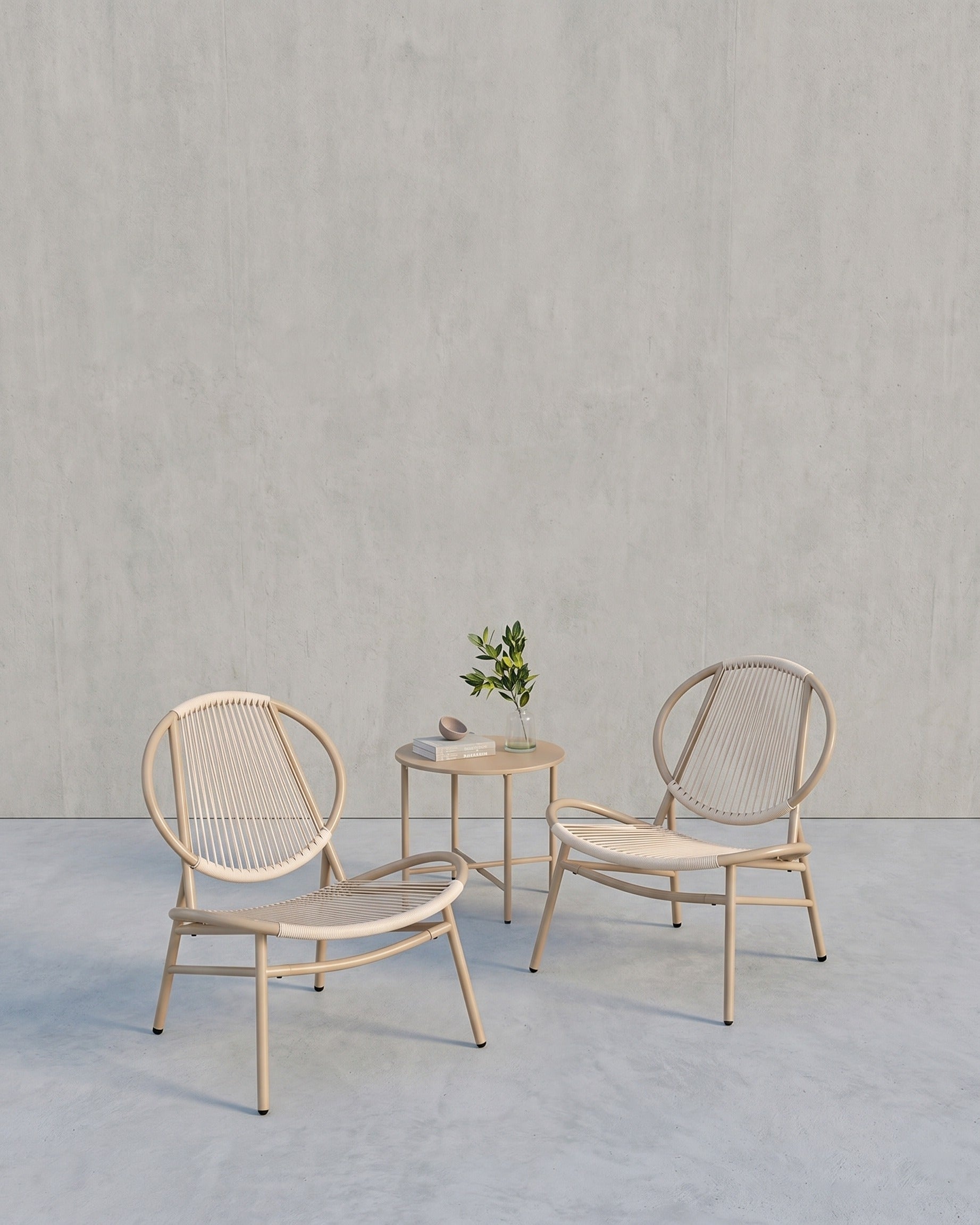 Balkonmöbel Set - 3er Set mit Tisch und 2 Stühlen - Balkonset - Gartenset