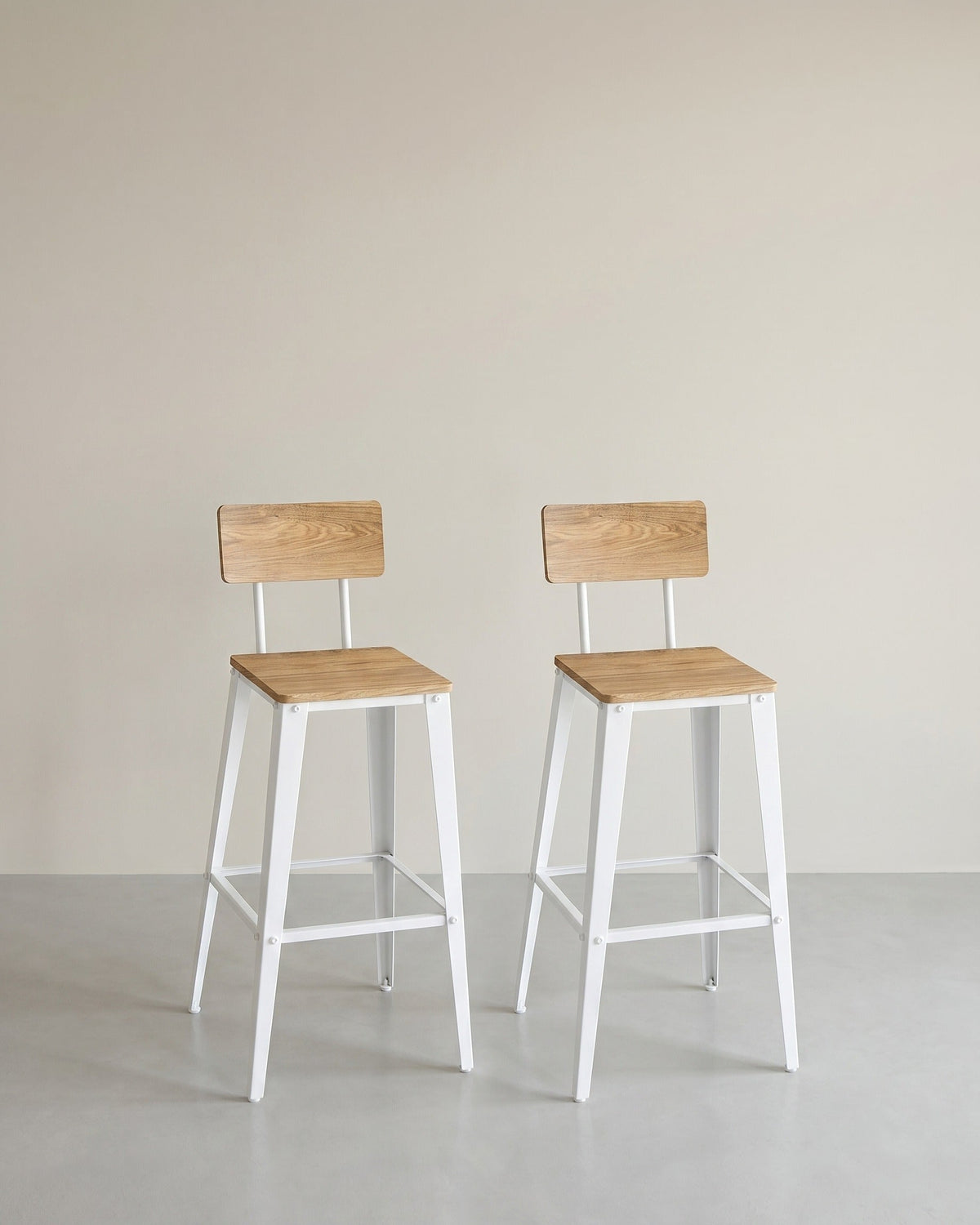 Barhocker mit Rückenlehne - 2er oder 4er Set