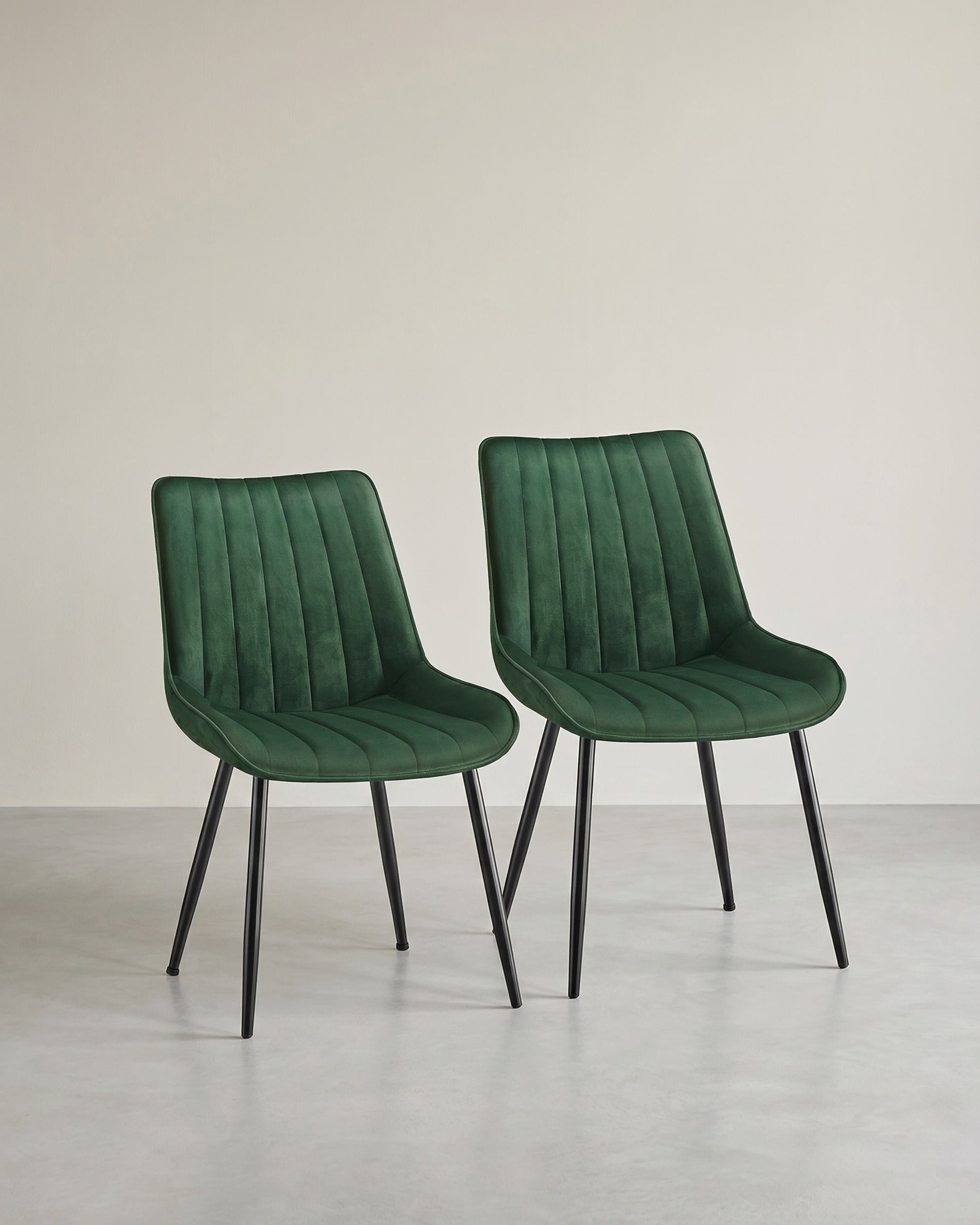 Esszimmerstuhl-Set, 2er-Set – Ergonomisches Design – Bequeme Polsterung – Stahlbeine