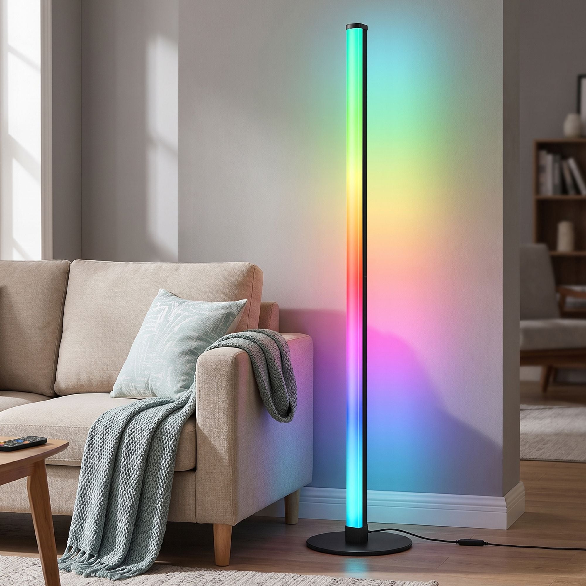 LED-Stehlampe dimmbar – indirektes Stimmungslicht 1200 Lumen – minimalistisches Design