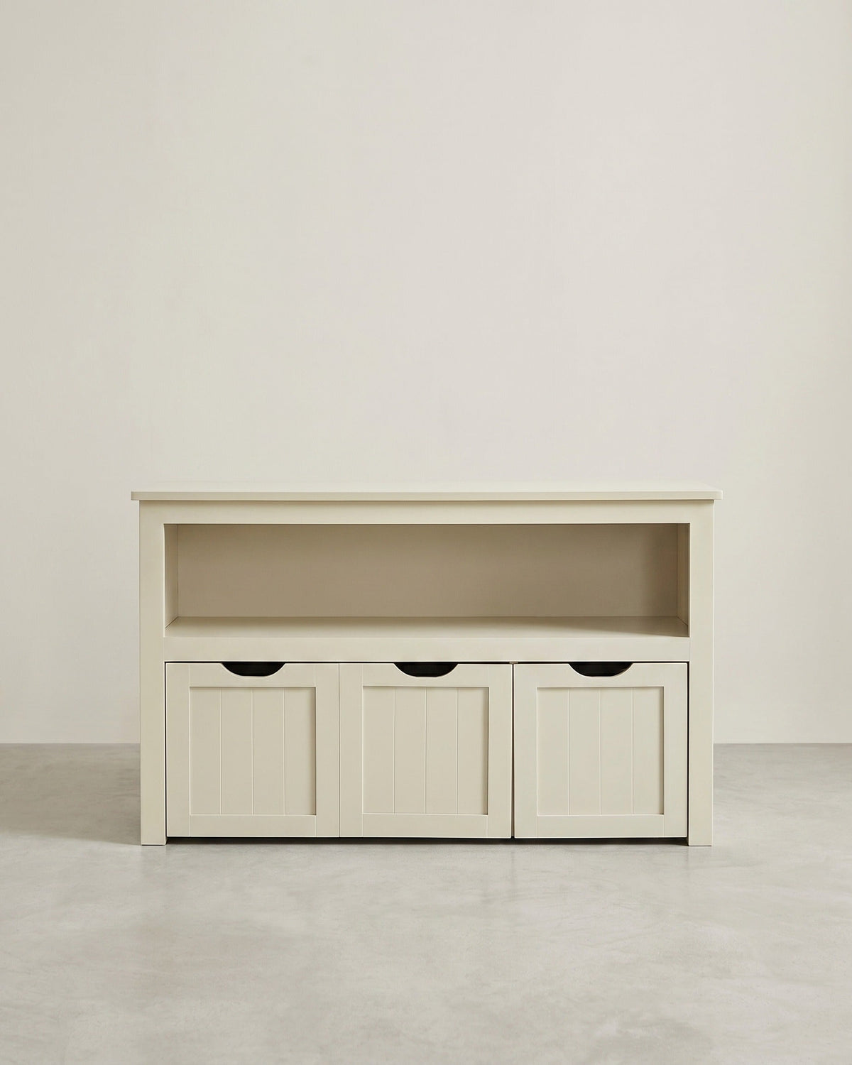 Spielzeugschrank mit 3 Aufbewahrungsbehältern - Stilvoll und praktisch - Kinderzimmer