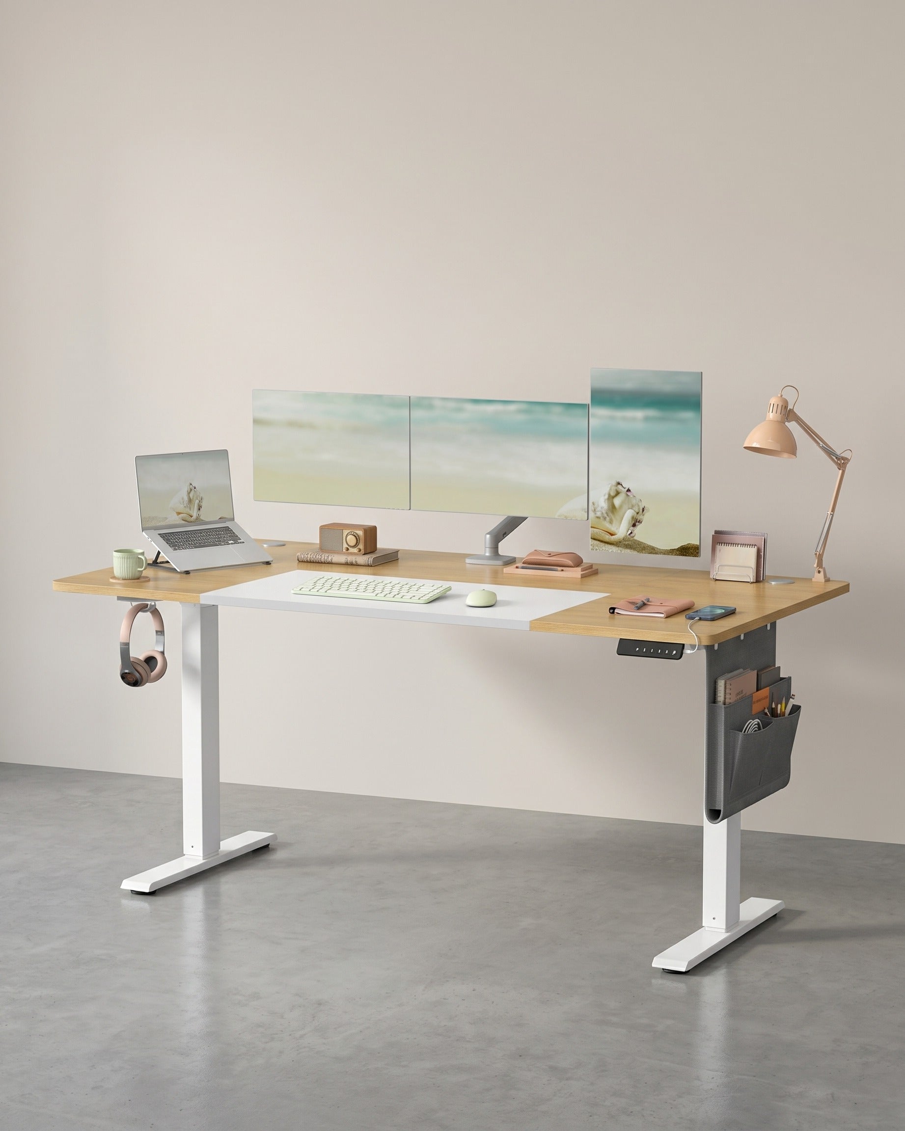 Höhenverstellbarer Schreibtisch - Sitz-Steh-Schreibtisch - Elektrisch verstellbarer Schreibtisch - (Heim-)Büro