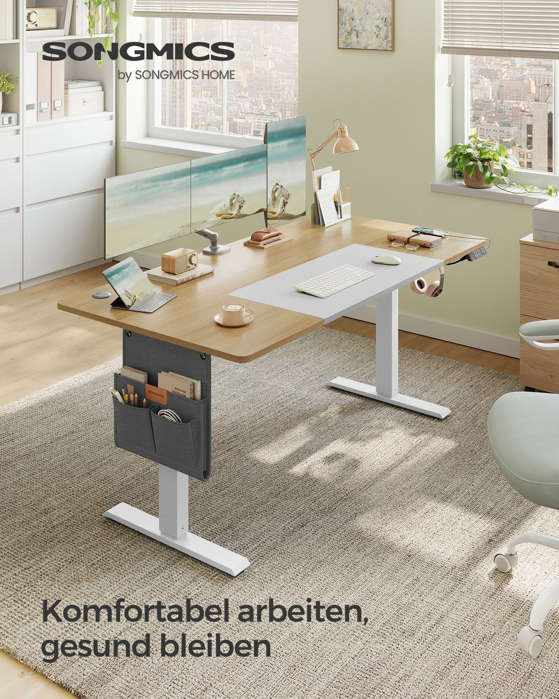 Höhenverstellbarer Schreibtisch - Sitz-Steh-Schreibtisch - Elektrisch verstellbarer Schreibtisch - (Heim-)Büro