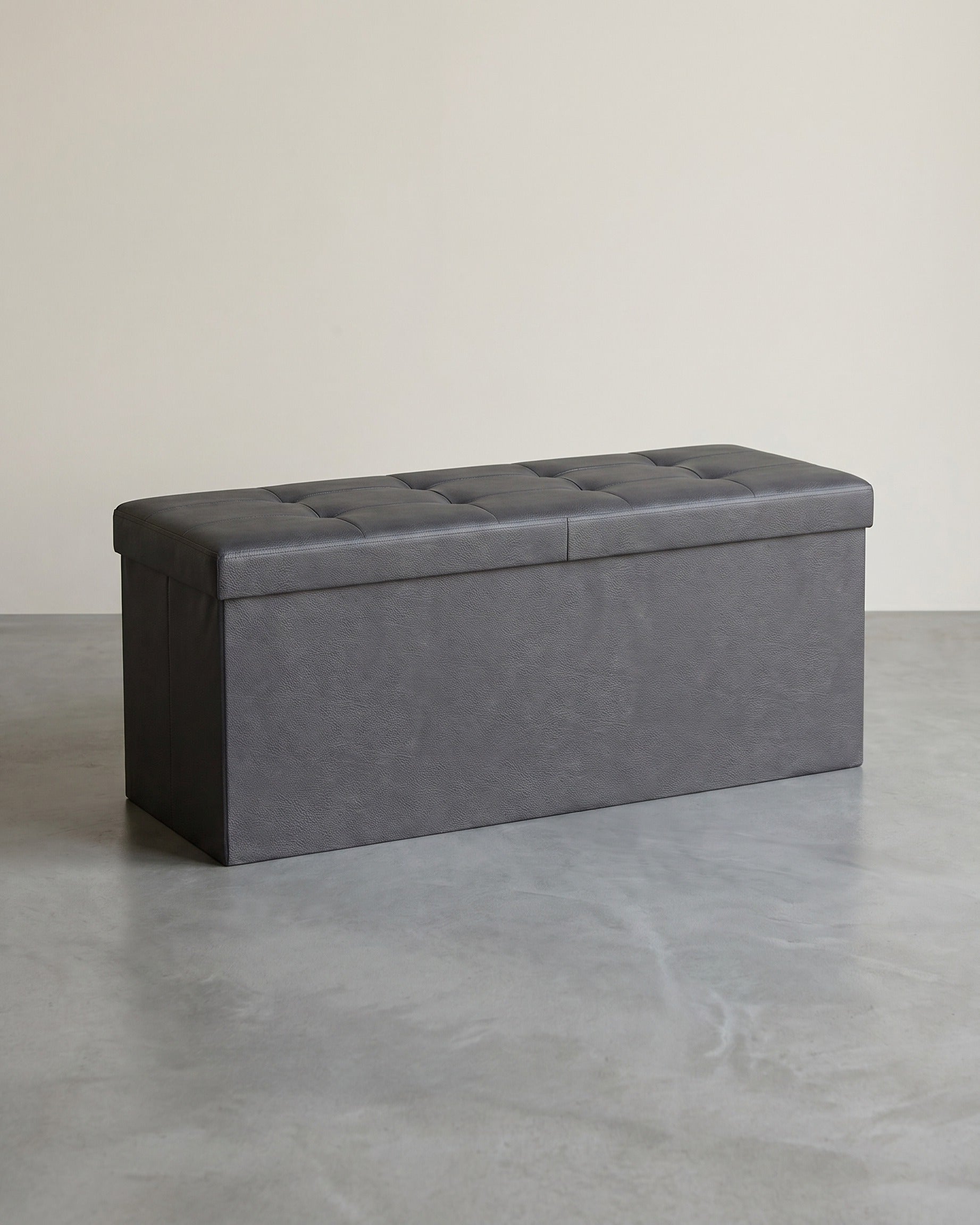 Klappbare Aufbewahrungsbank 131 Liter - Hocker - Kunstleder