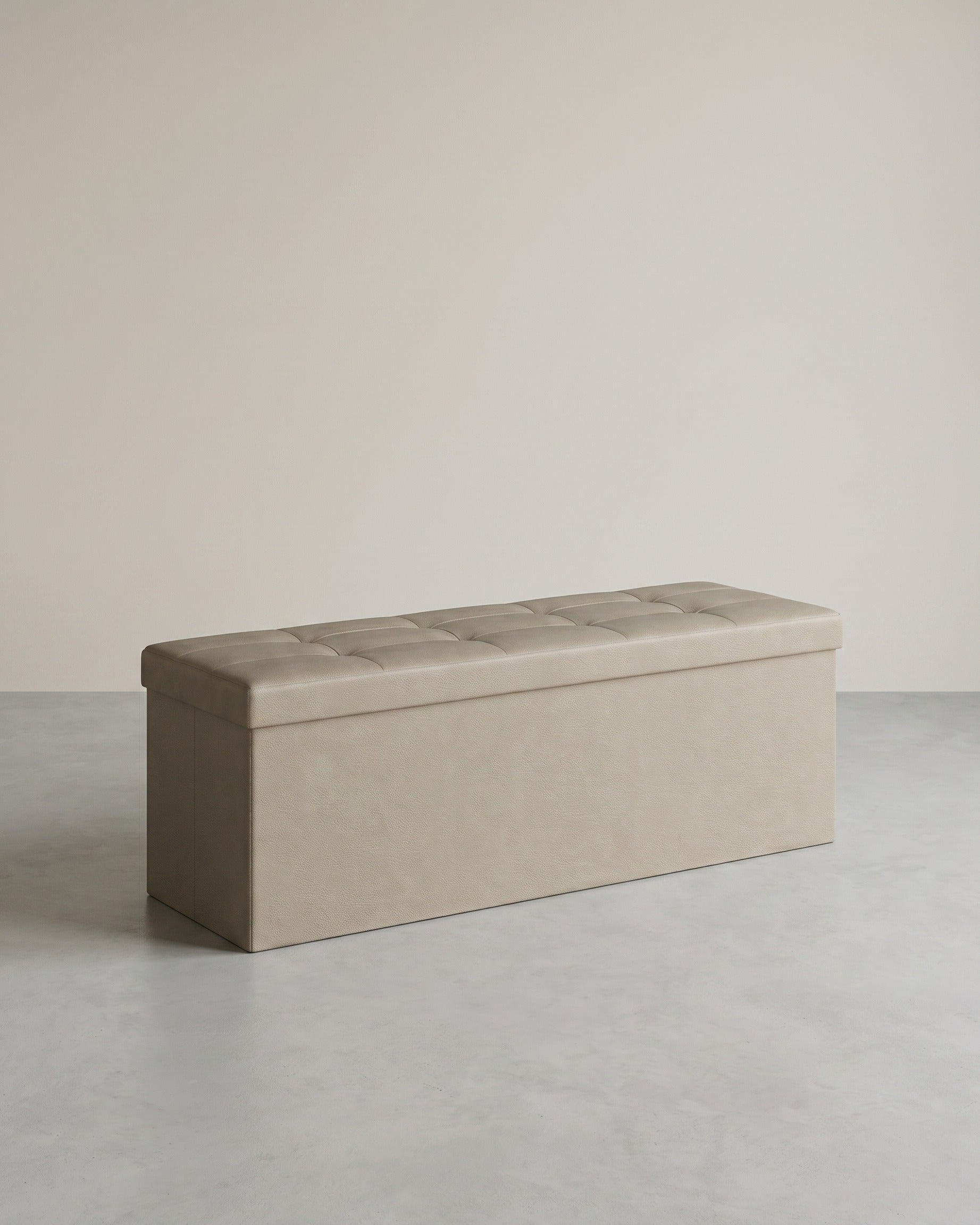 Klappbare Aufbewahrungsbank 131 Liter - Hocker - Kunstleder
