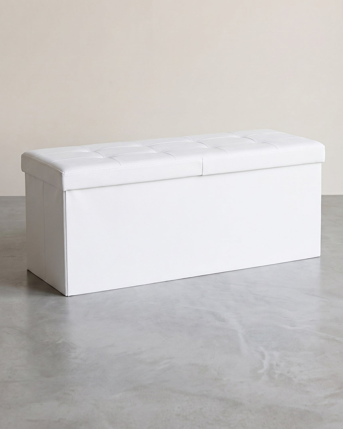 Klappbare Aufbewahrungsbank 131 Liter - Hocker - Kunstleder