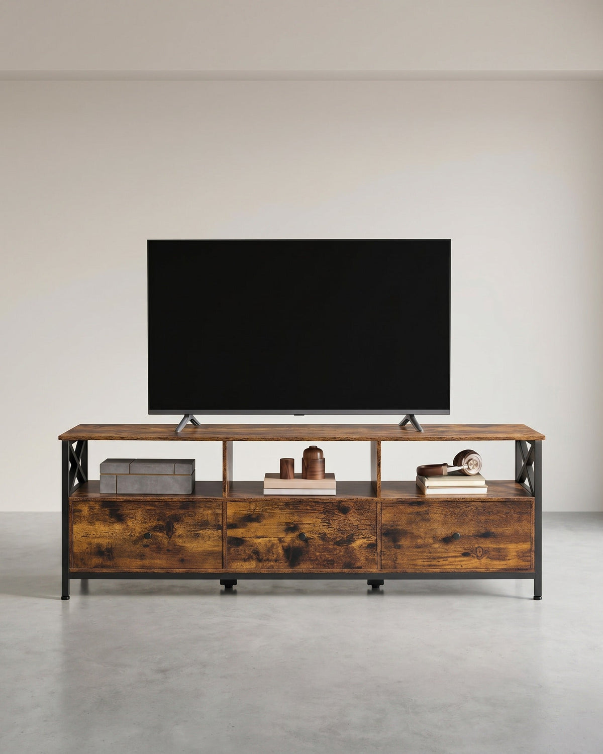 TV-Möbel - Für TV Bis 65 Zoll - Großzügiger Stauraum - 147 cm Breit