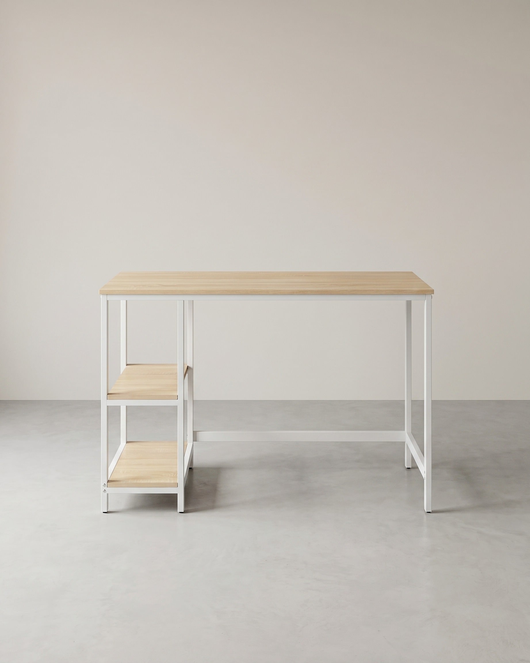 Schreibtisch - Computertisch - Schreibtisch mit 2 Ablageflächen rechts oder links - Industriedesign