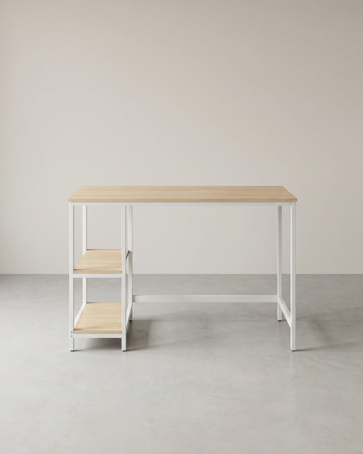Schreibtisch - Computertisch - Schreibtisch mit 2 Ablageflächen rechts oder links - Industriedesign