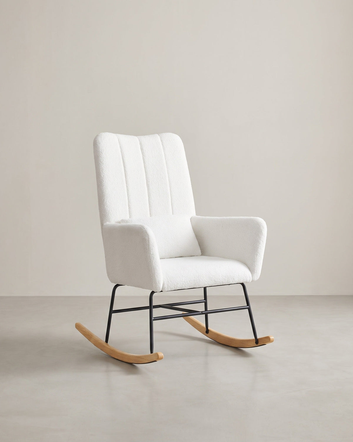 Schaukelstuhl – Bequemer Sessel mit Fleece-Polsterung