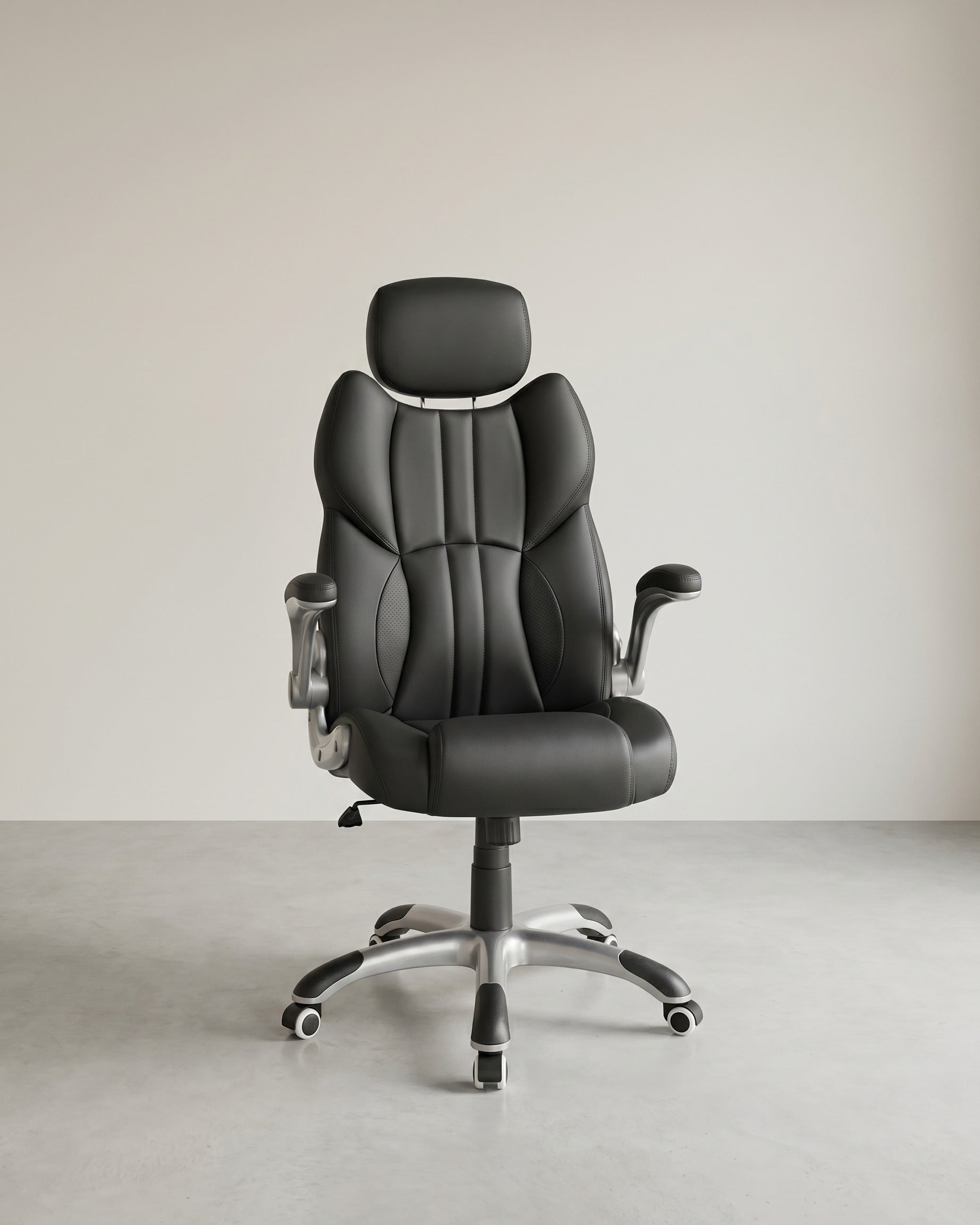 Ergonomischer Regiestuhl - Bürostuhl Leder - Belastbar bis 150 kg