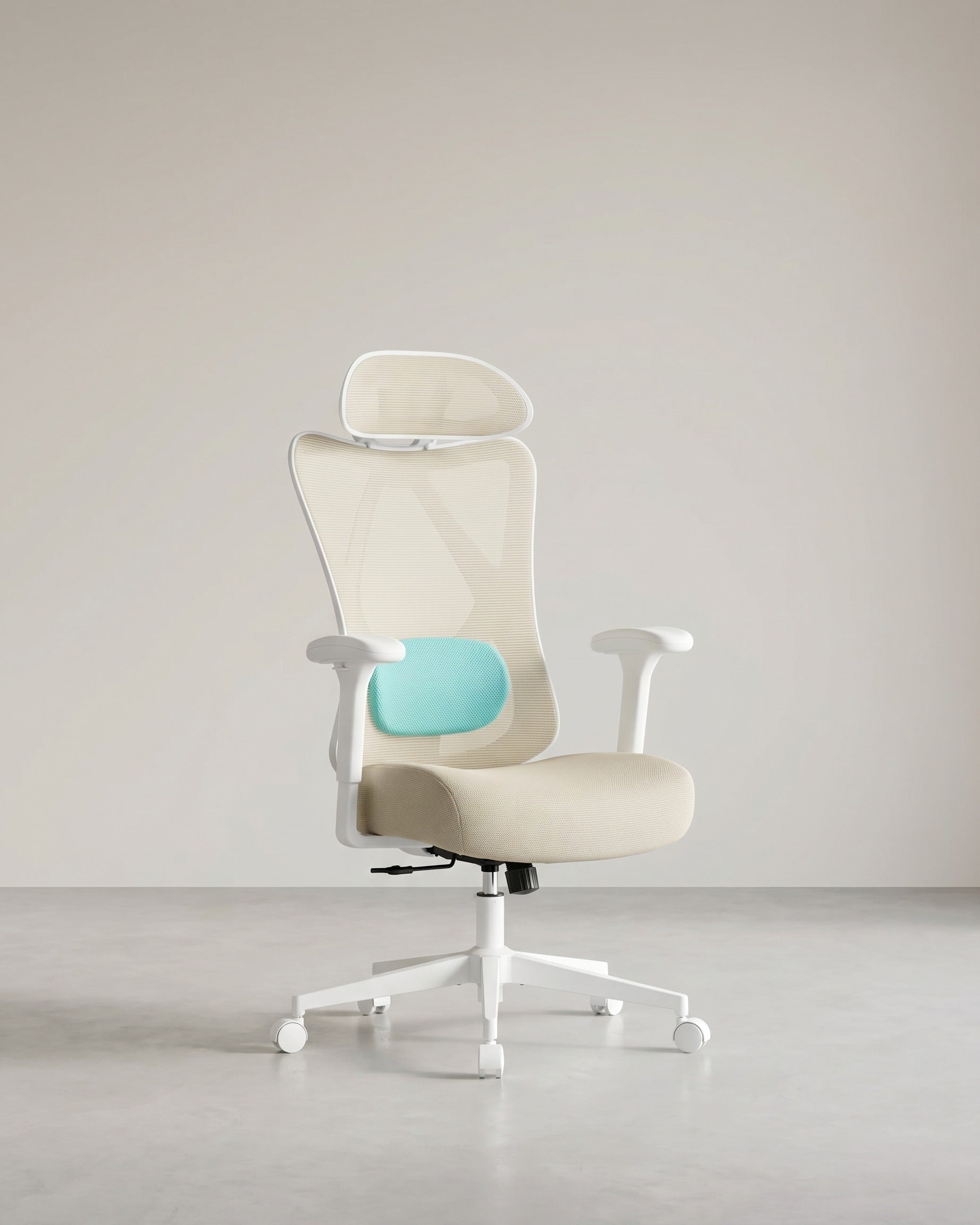 Ergonomischer Bürostuhl – Verstellbare Rücken- und Armlehne – Verstellbare Kopfstütze – 150 kg Tragkraft