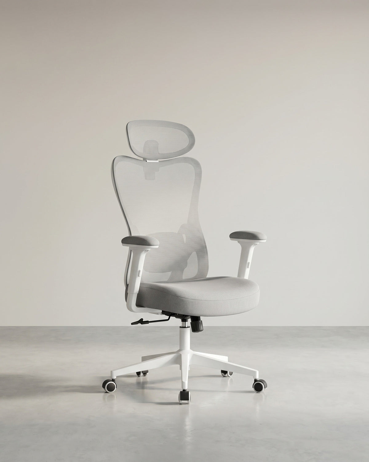 Ergonomischer Bürostuhl – Verstellbare Lendenwirbelstütze – Atmungsaktives Netzgewebe – Neigungsfunktion – Belastbarkeit 150 kg