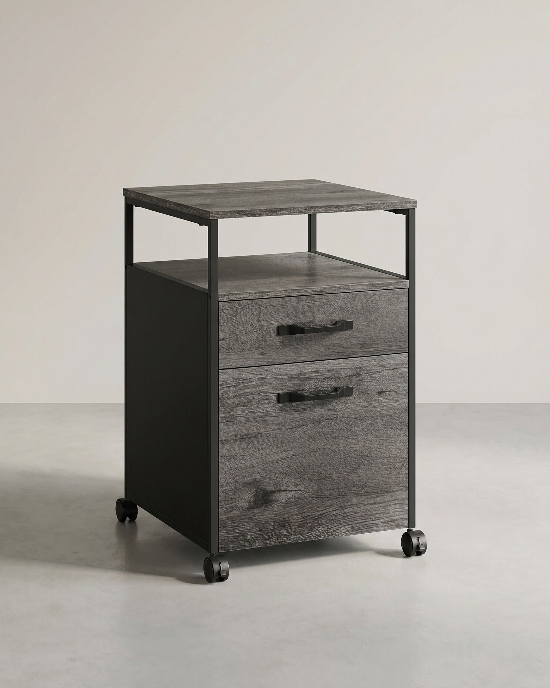 Schubladenelement auf Rollen - mit 2 Schubladen - Home Office