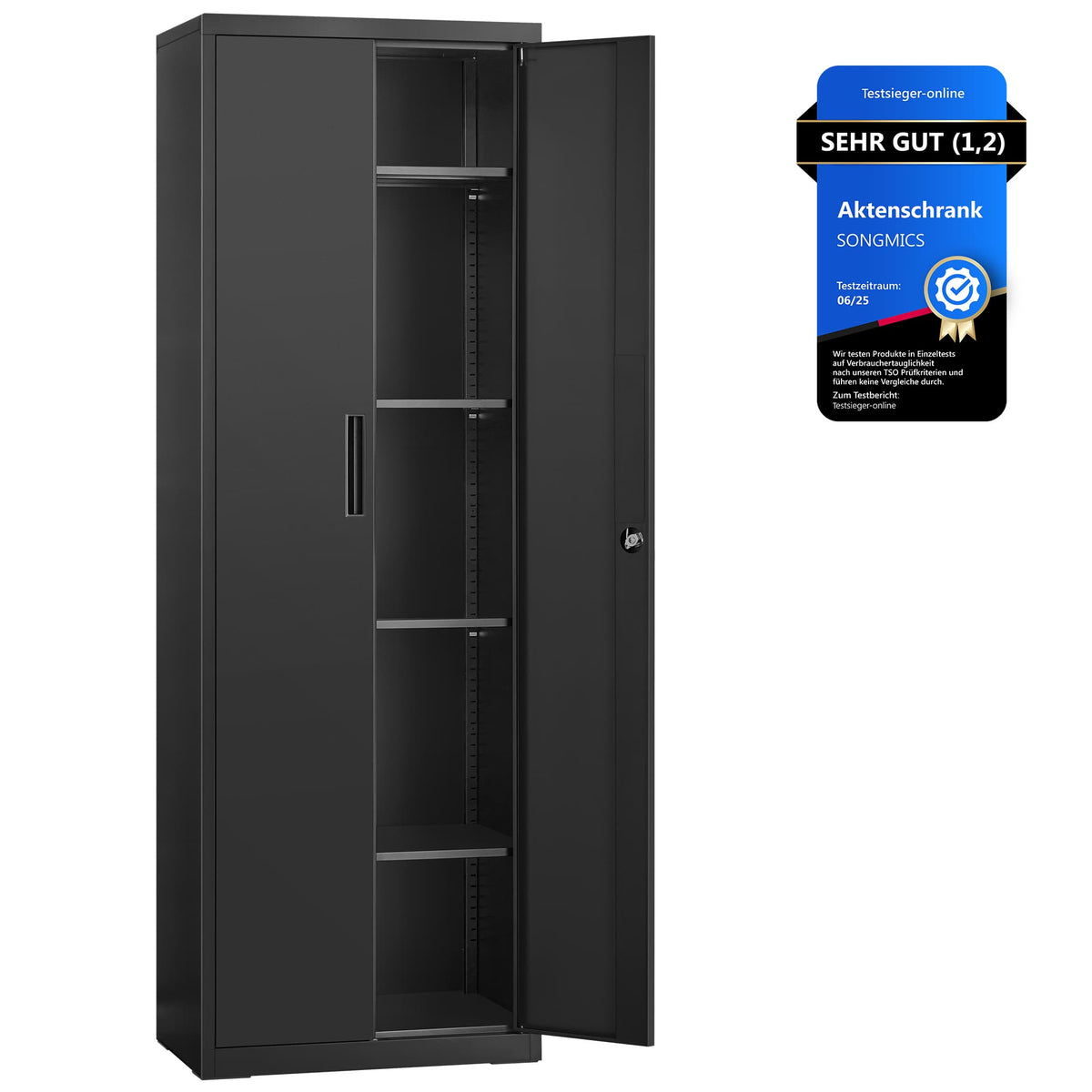 Aktenschrank 180 cm - Stahlschrank - Büroschrank
