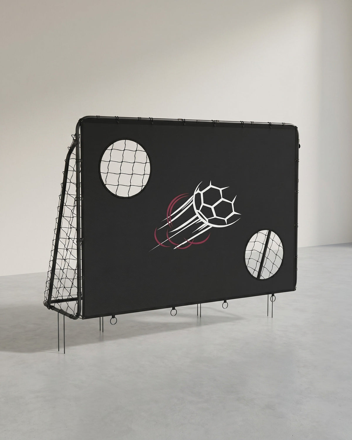 Fußballtor Für Kinder - Mit Punktnetz - Schwarz