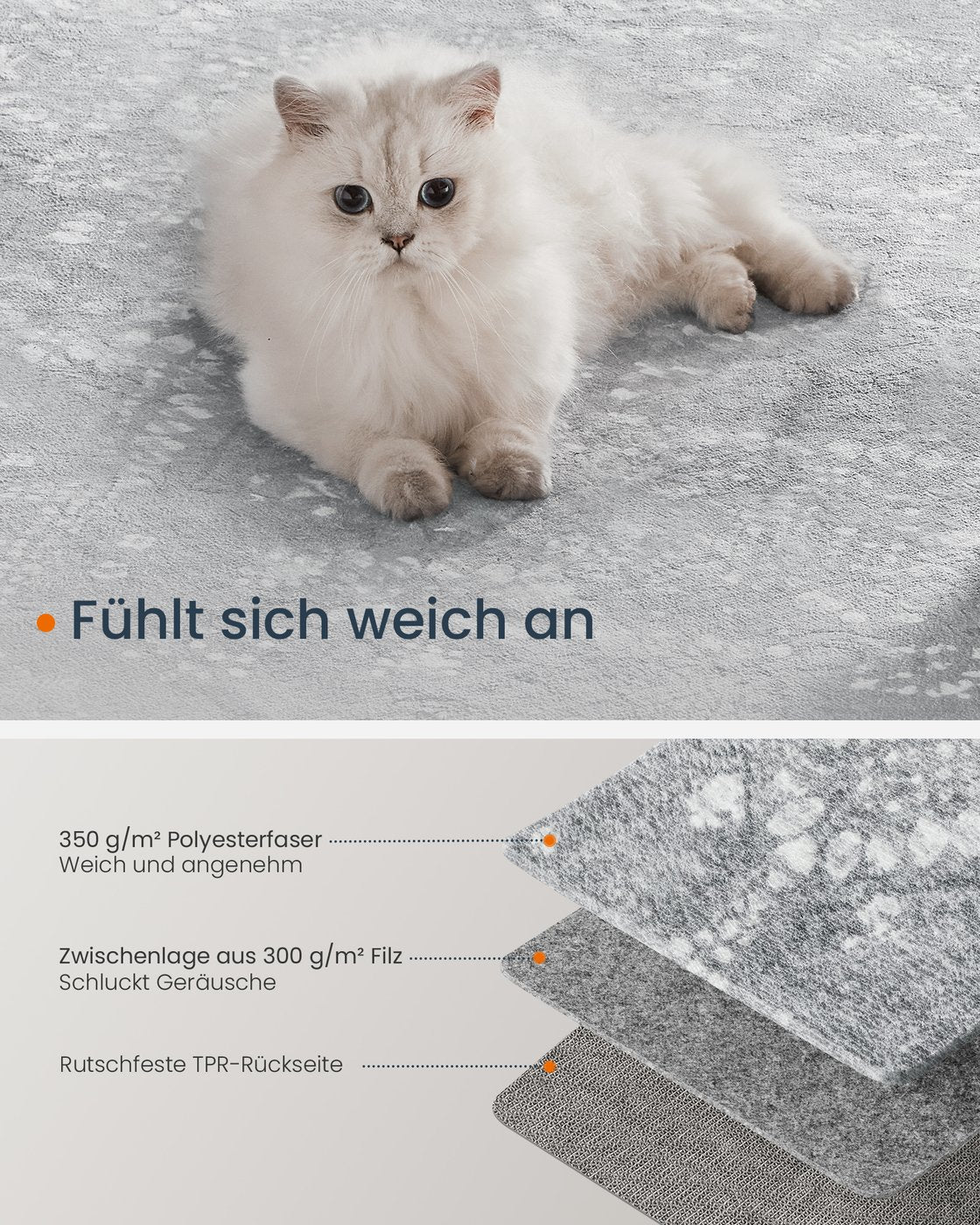 Boho Teppich 120x170 cm – Waschbar & Rutschfest – Weicher Flauschiger Teppich für Wohnzimmer und Schlafzimmer